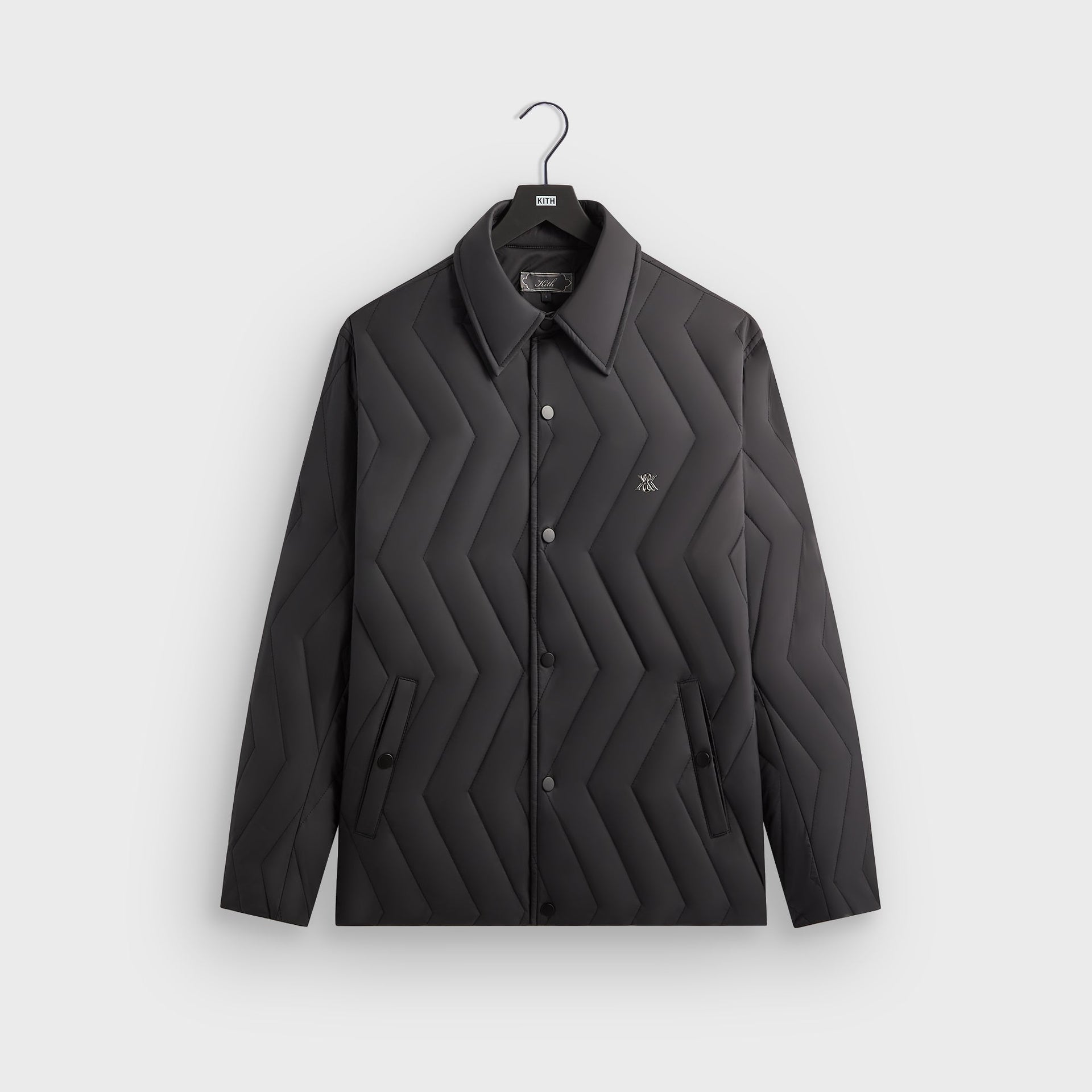 Kith Quilted Puffed Reese Shirt Jacket - Black - PH