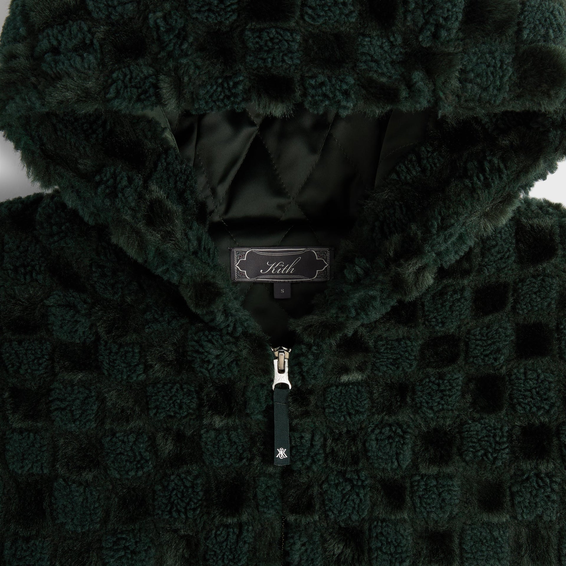 Kith Faux Fur Cropped Hoodie Bomber - Stadium - PH