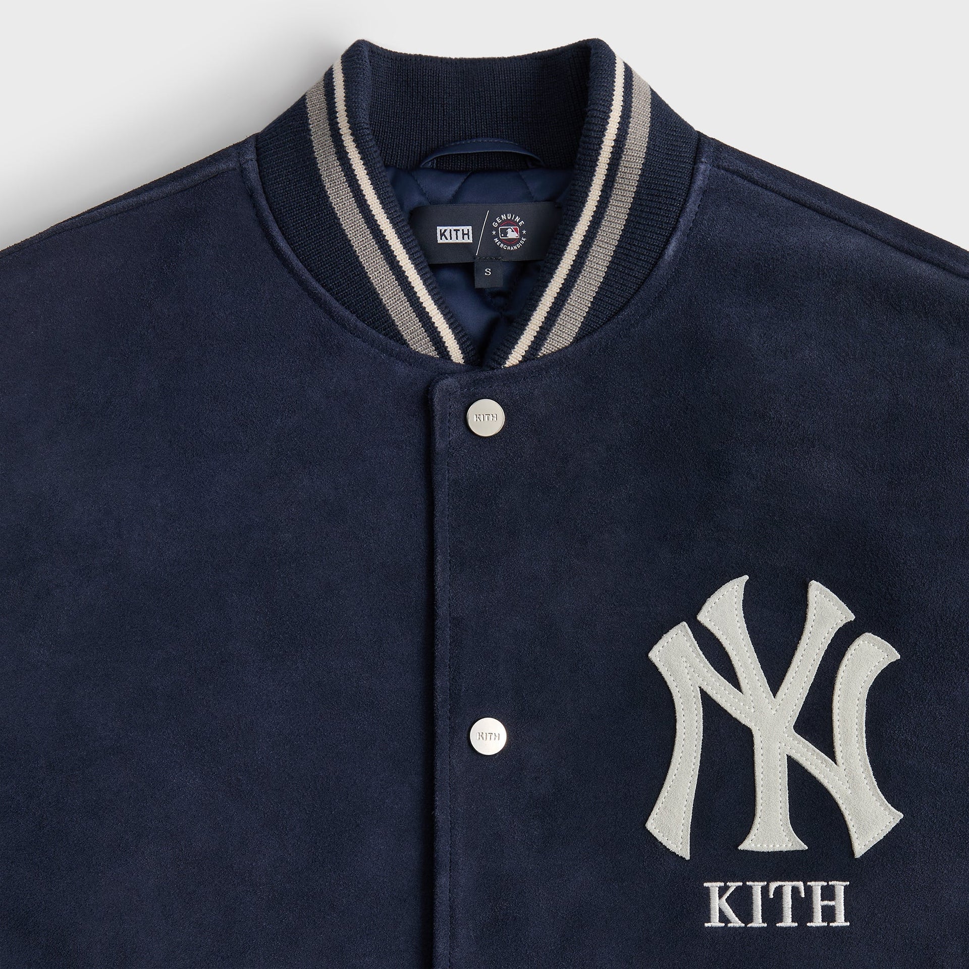 Kith for the New York Yankees Suede Porter Bomber Jacket - Nocturnal - PH