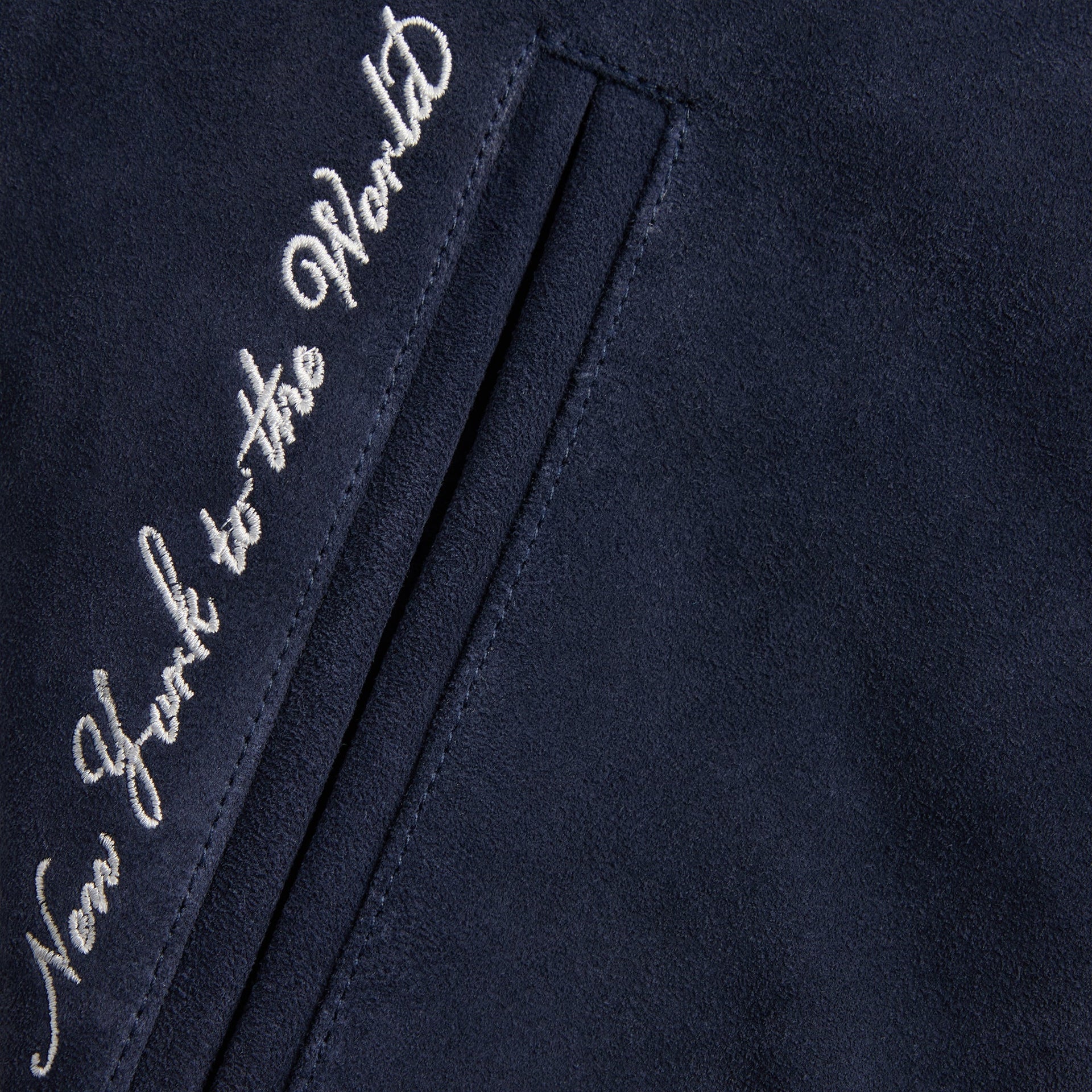 Kith for the New York Yankees Suede Porter Bomber Jacket - Nocturnal - PH