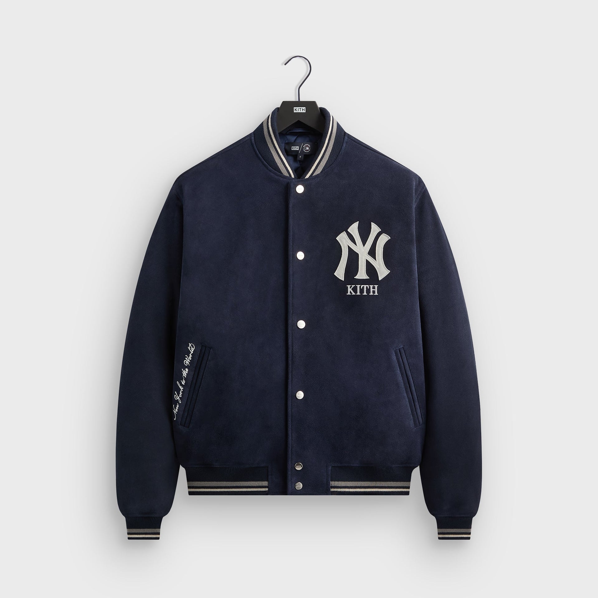 Kith for the New York Yankees Suede Porter Bomber Jacket - Nocturnal - PH