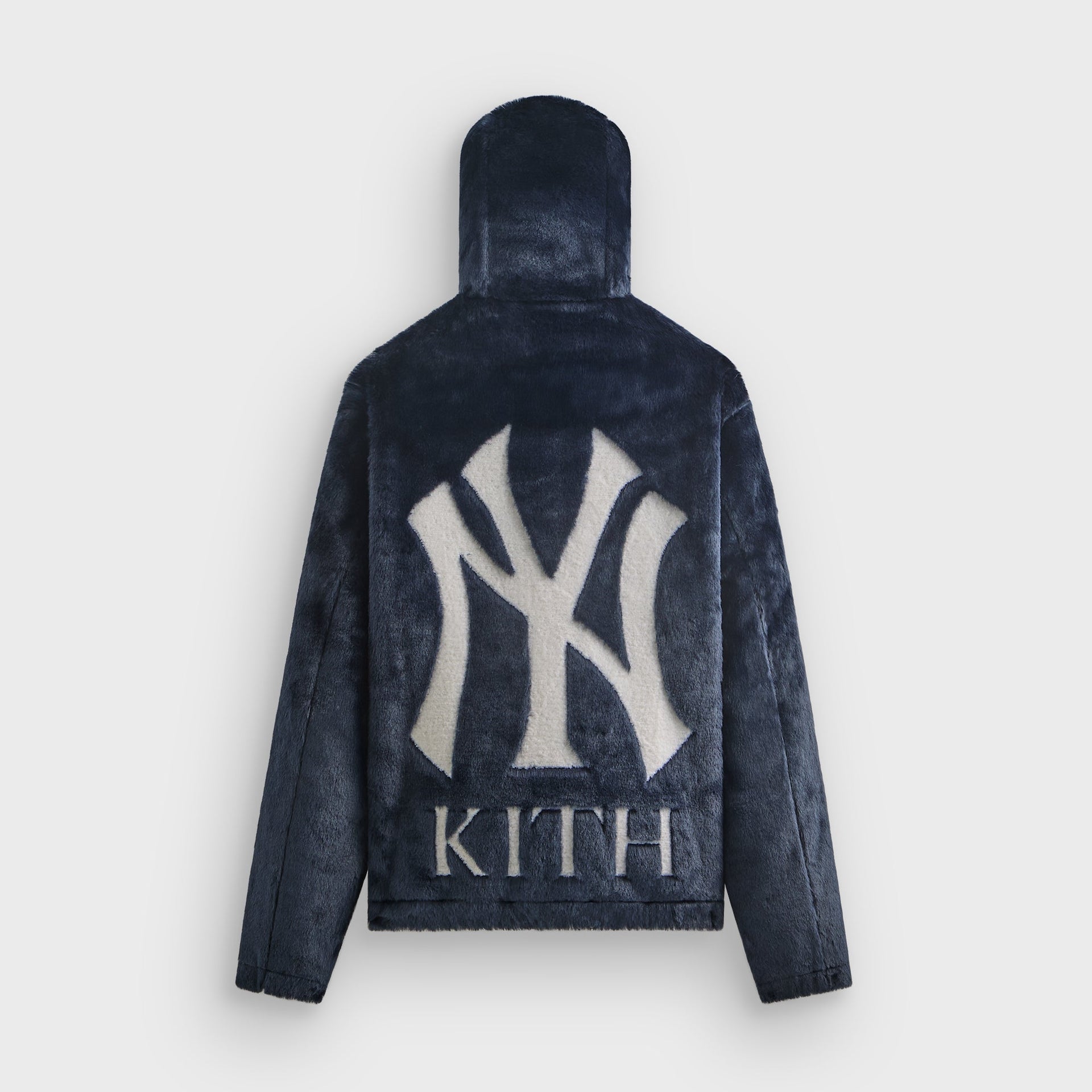 Kith for the New York Yankees Faux Fur Jacquard Jaysen Hoodie - Nocturnal - PH