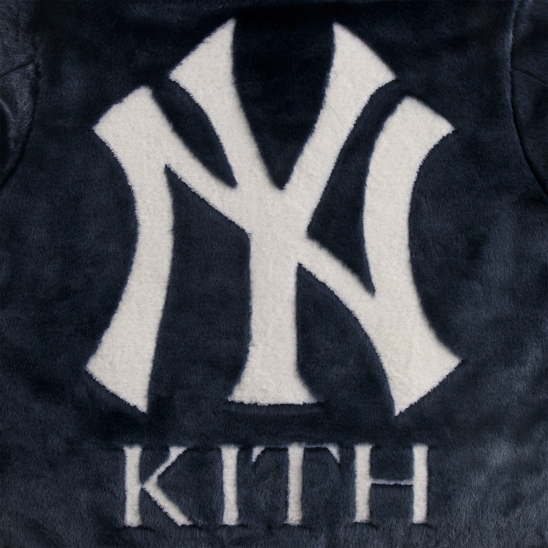 Kith for the New York Yankees Faux Fur Jacquard Jaysen Hoodie - Nocturnal - PH