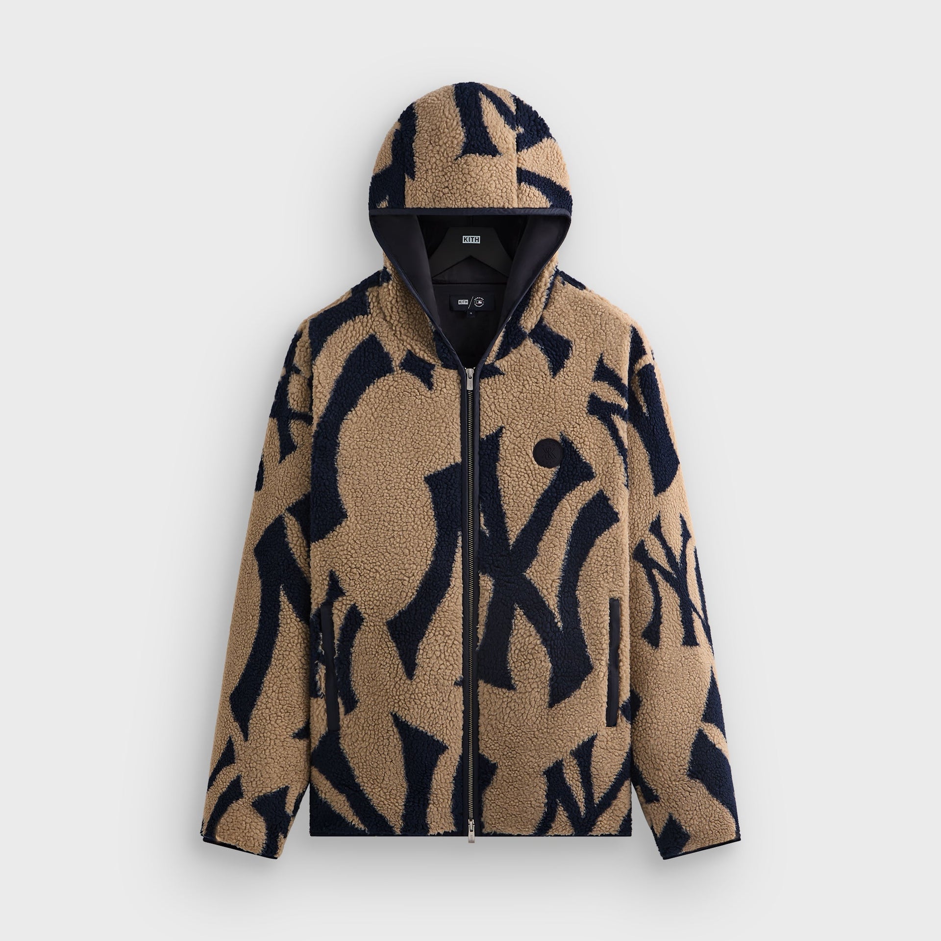 Kith for the New York Yankees Hooded Pinehurst Sherpa Jacket - Canvas - PH