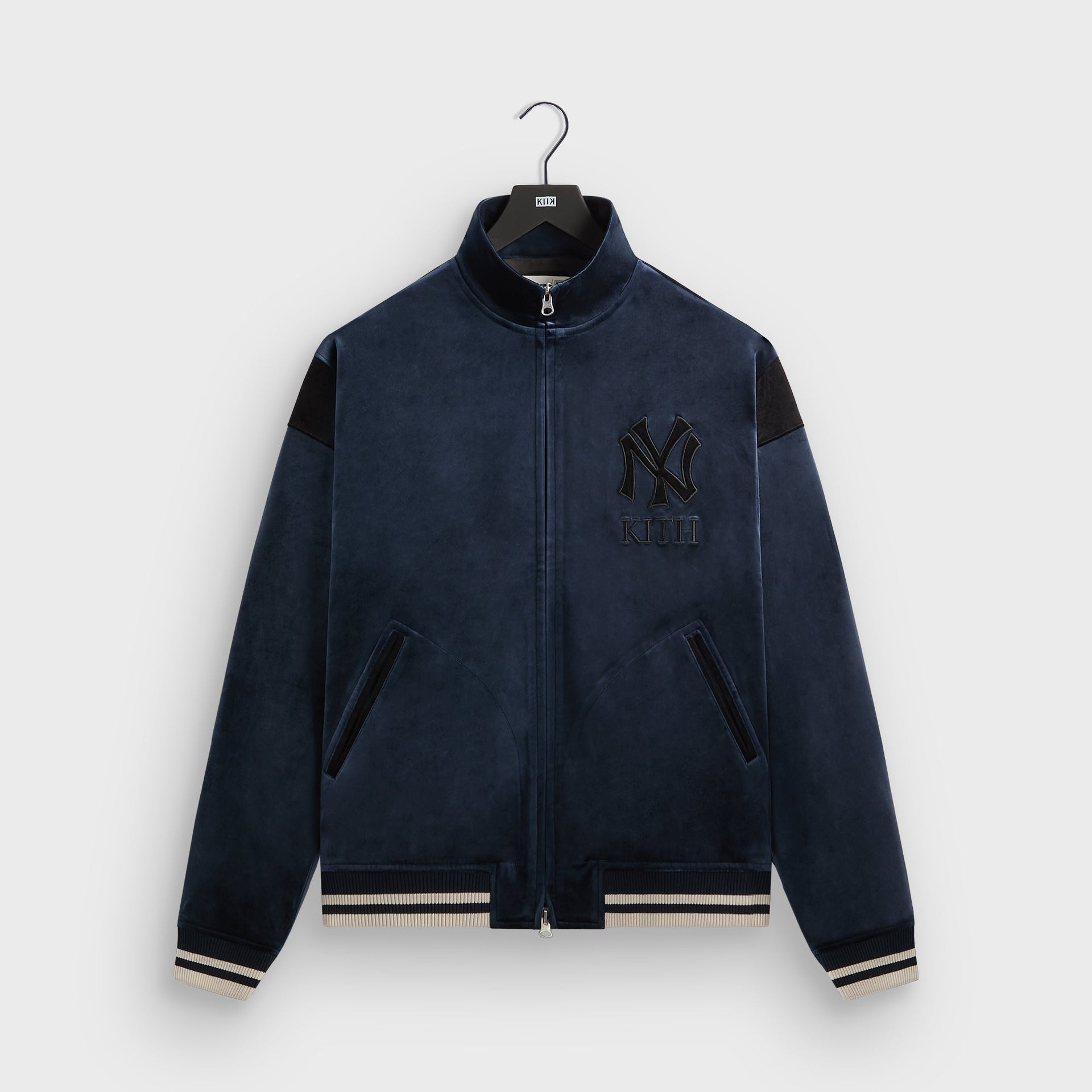 Kith for the New York Yankees Luxe Velour Track Jacket - Nocturnal - PH