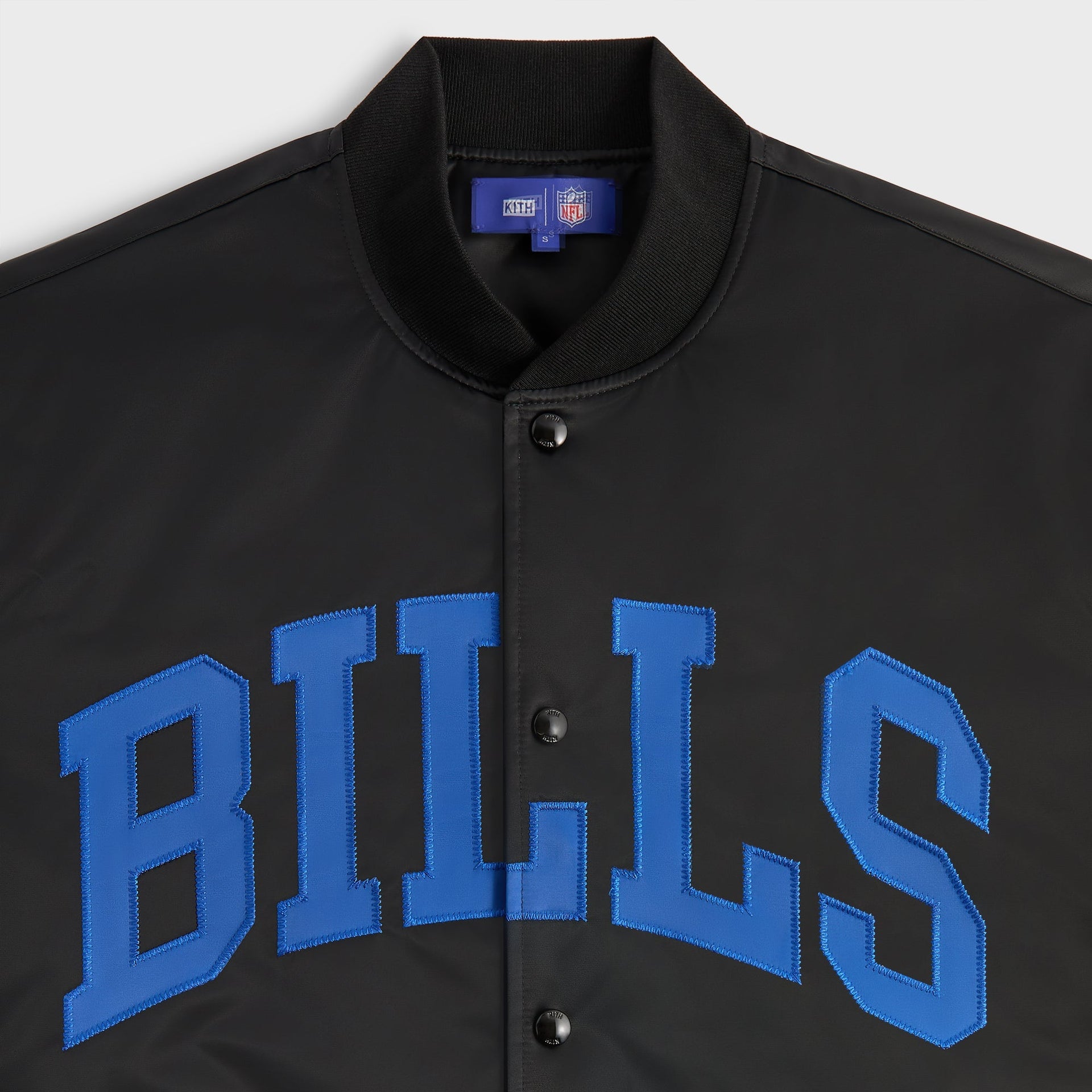 Kith for the NFL Buffalo Bills Satin Bomber Jacket - Black - PH