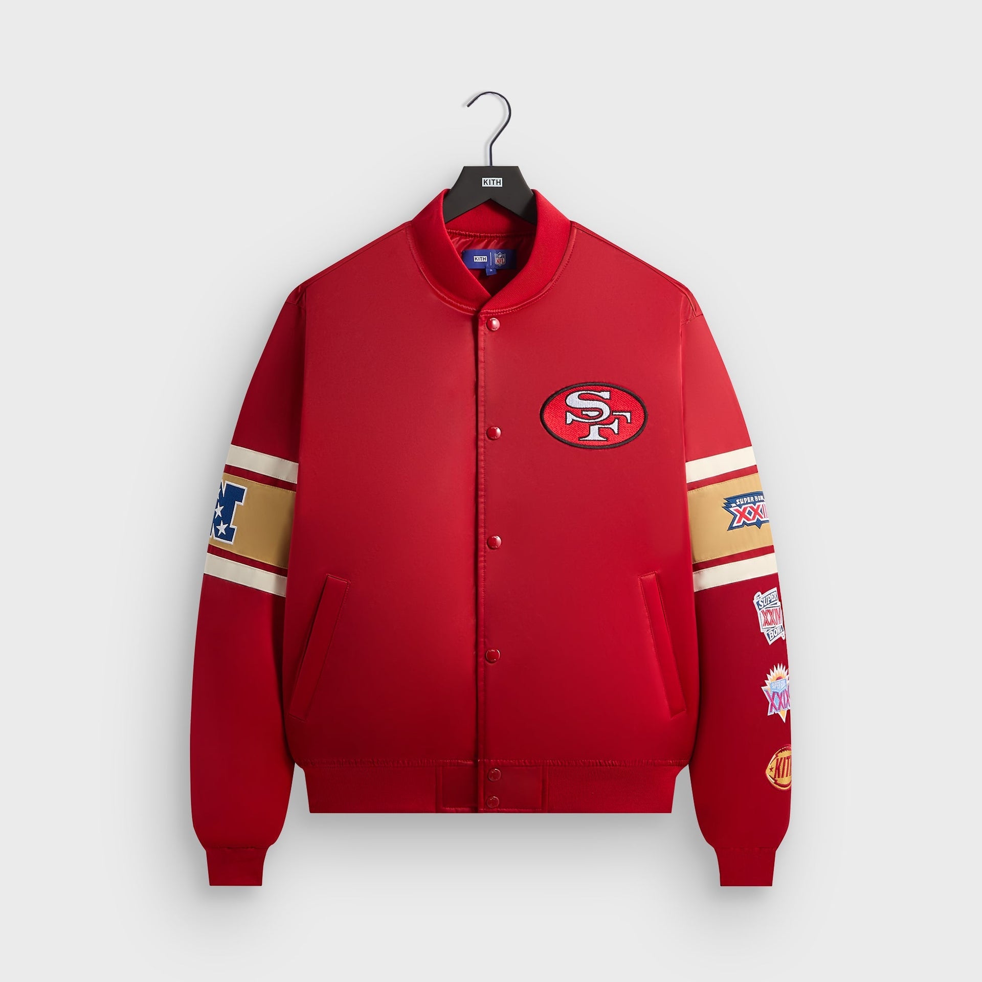 Kith for the NFL San Francisco 49ers Satin Bomber Jacket - Present - PH