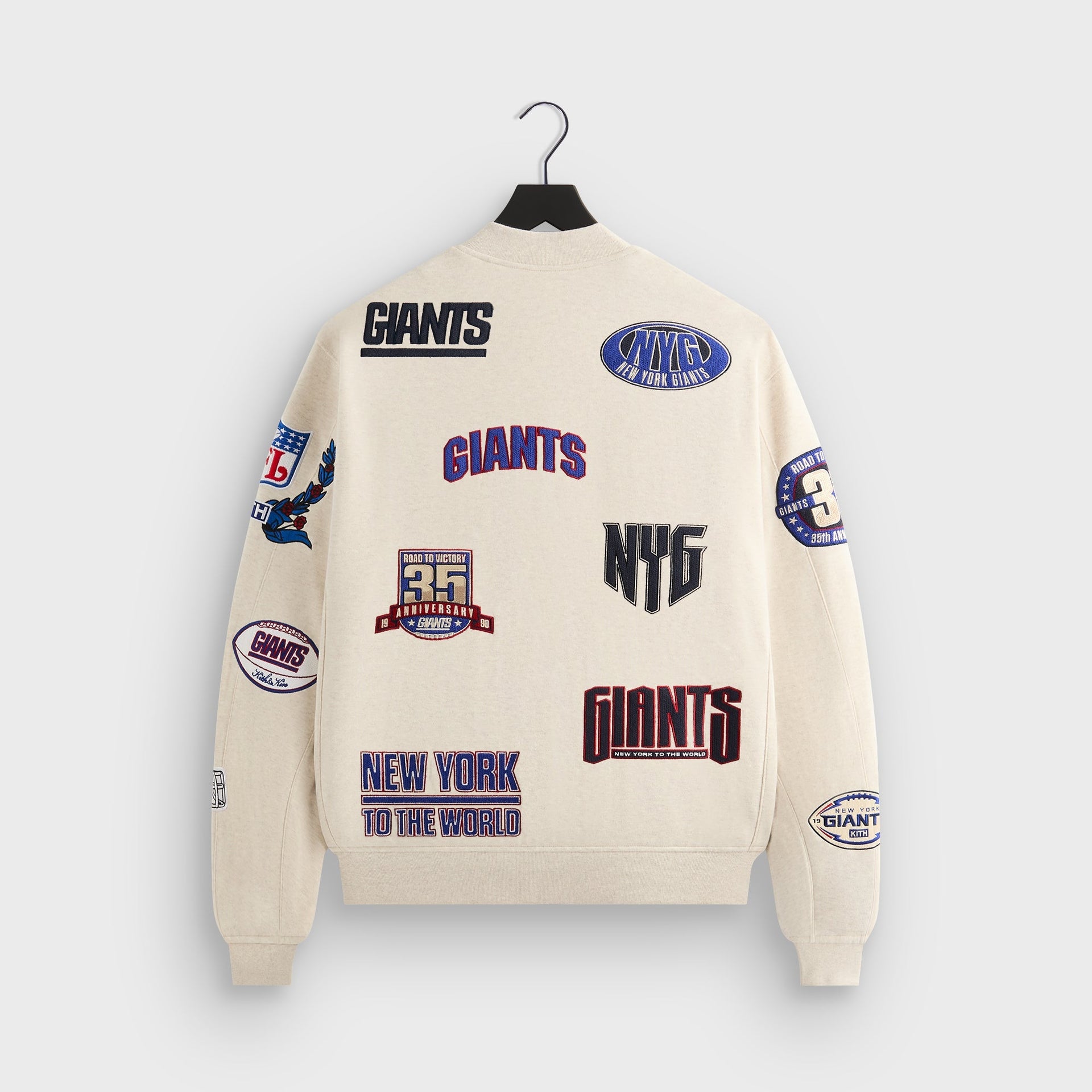 Kith for the NFL New York Giants Marvin Bomber Jacket - Sandrift - PH