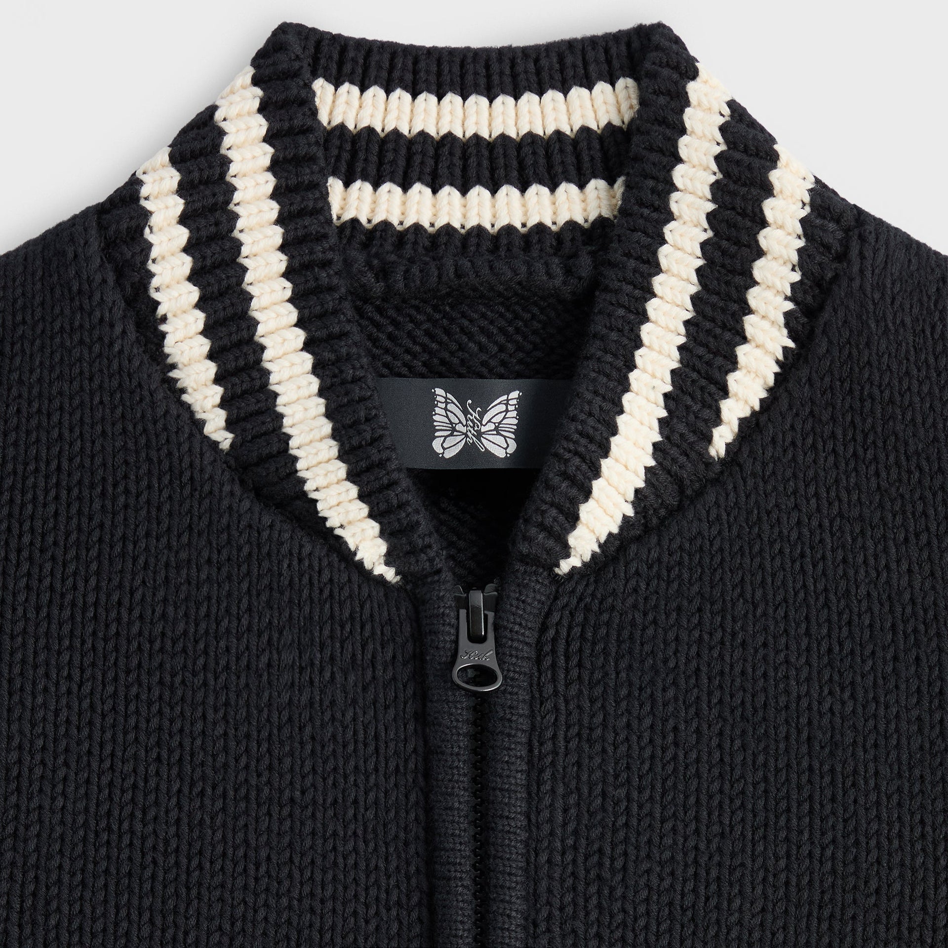 Kith for Needles Wyona Full Zip Sweater - Black - PH