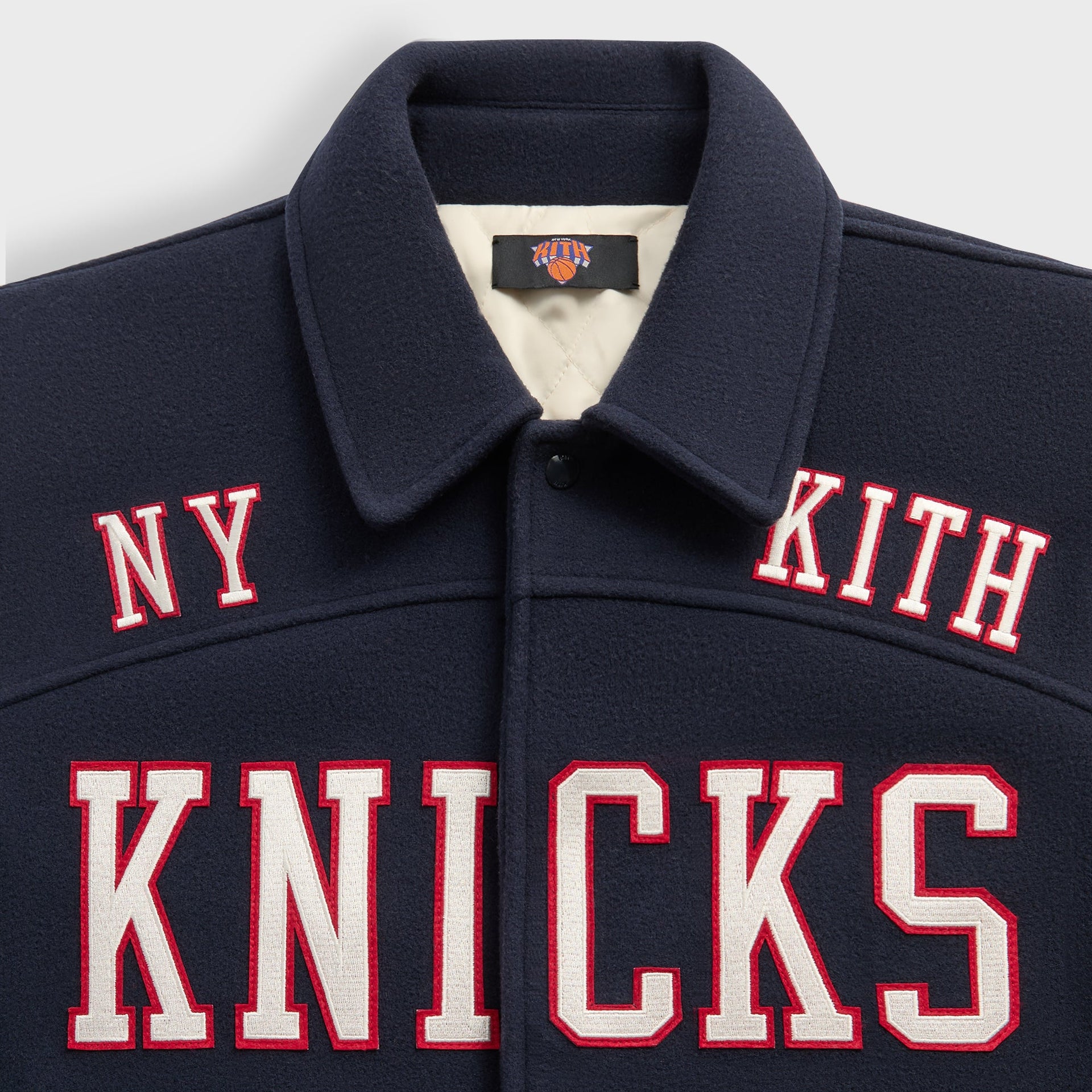 Kith for the New York Knicks Madison Square Garden Wool Varsity Jacket - Nocturnal