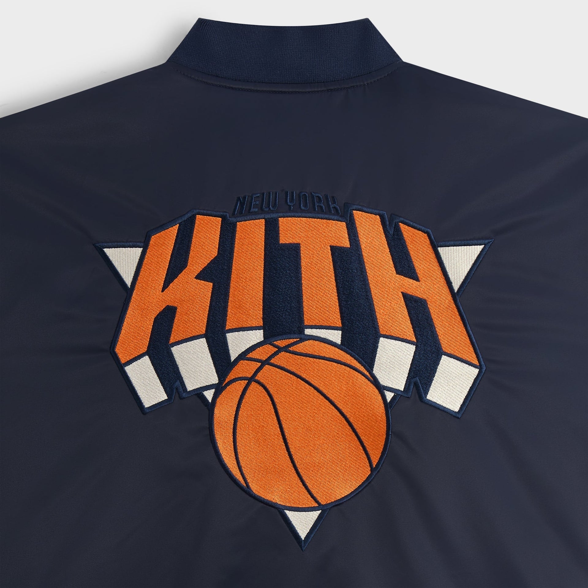 Kith for the New York Knicks Classic Satin Bomber Jacket - Nocturnal - PH