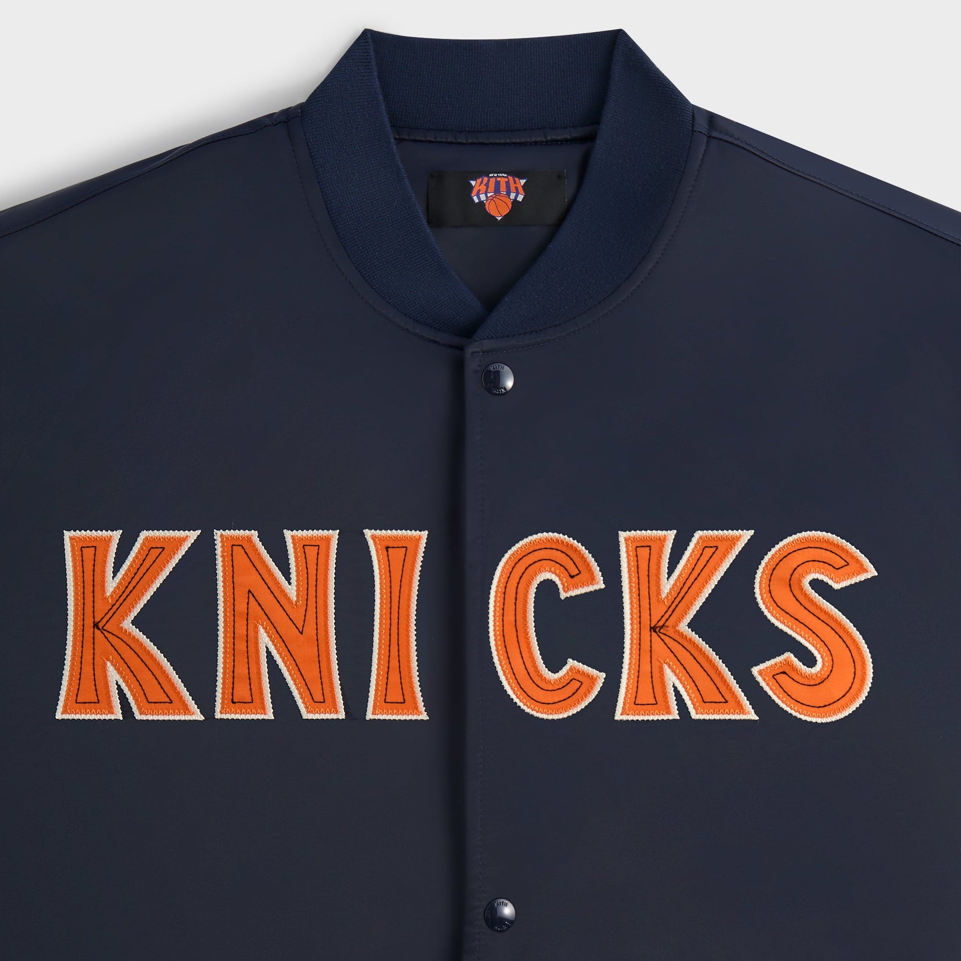 Kith for the New York Knicks Classic Satin Bomber Jacket - Nocturnal - PH