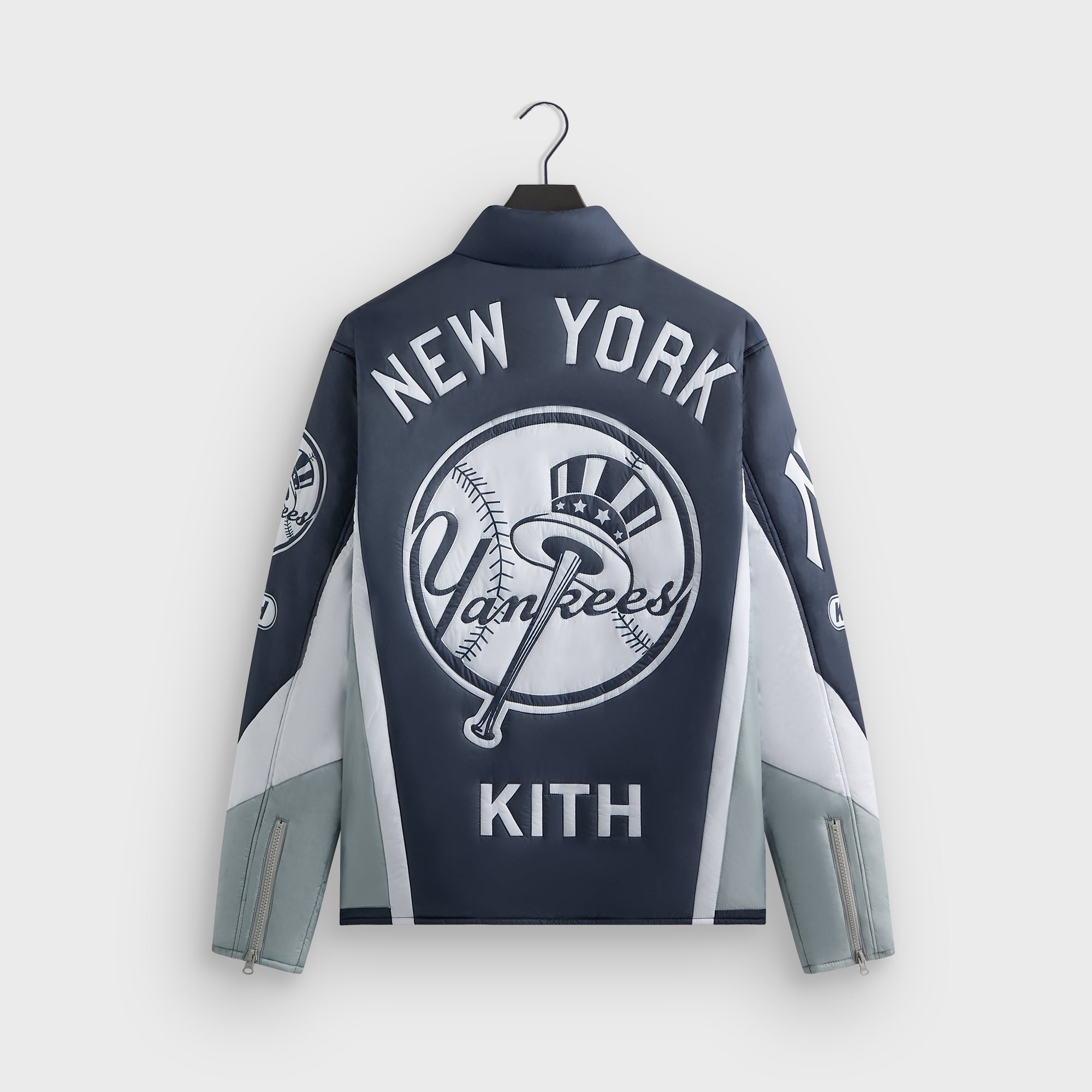 Kith for the New York Yankees Zip Brixton Puffed Shirt Jacket - Statue