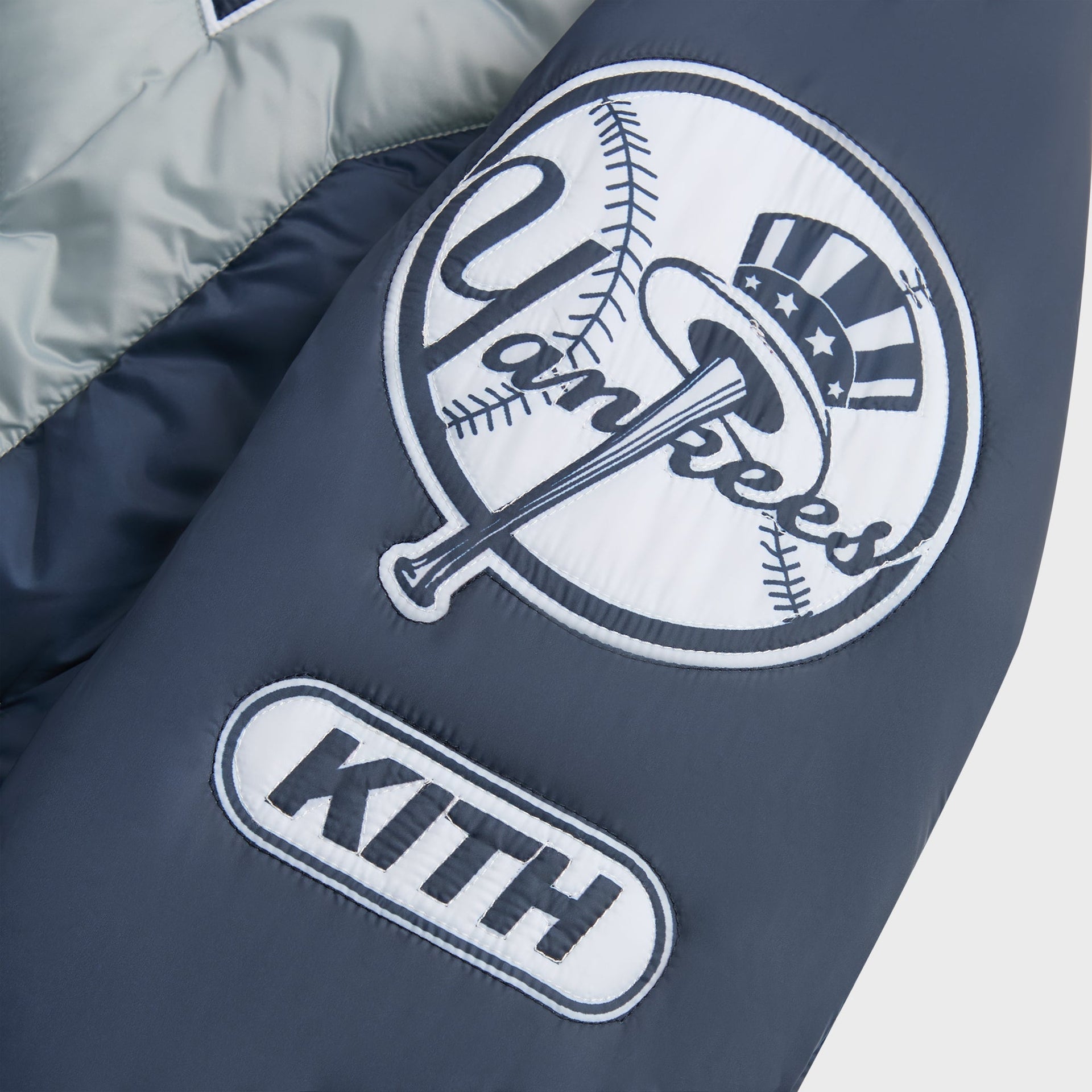 Kith for the New York Yankees Zip Brixton Puffed Shirt Jacket - Statue - PH