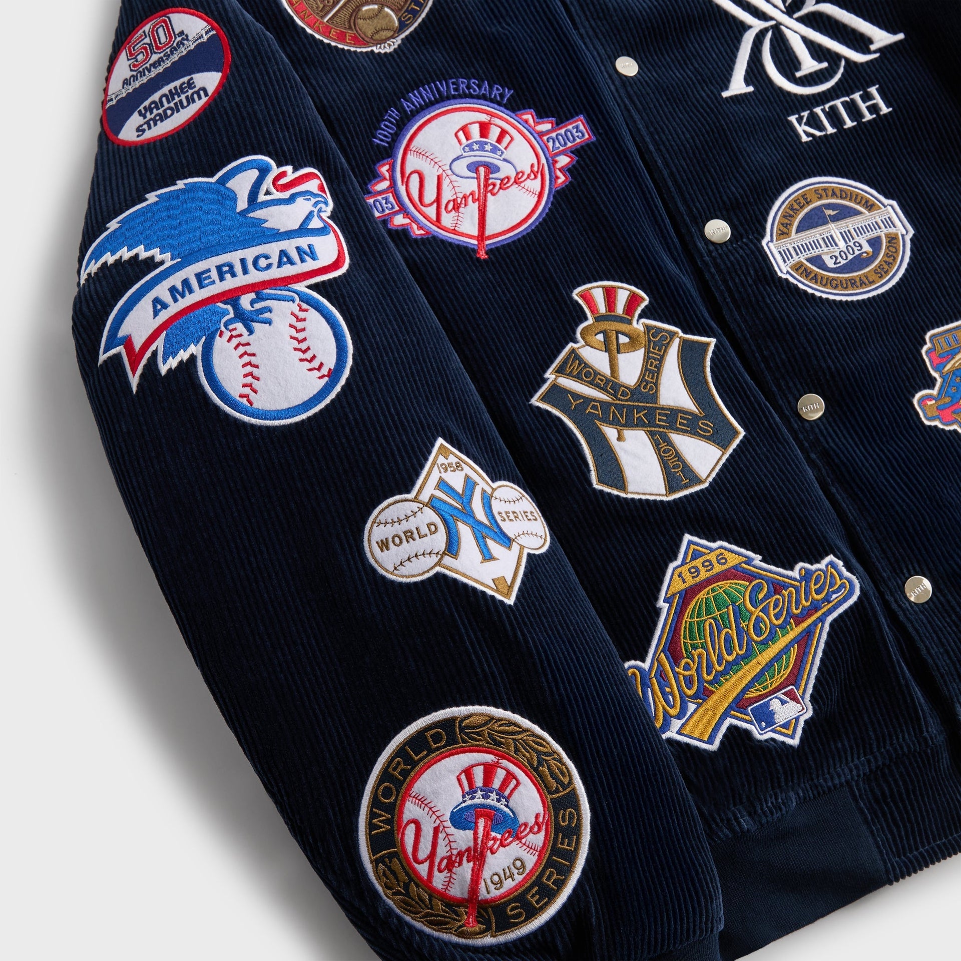 Kith for the New York Yankees Corduroy Avery Bomber Jacket - Nocturnal - PH