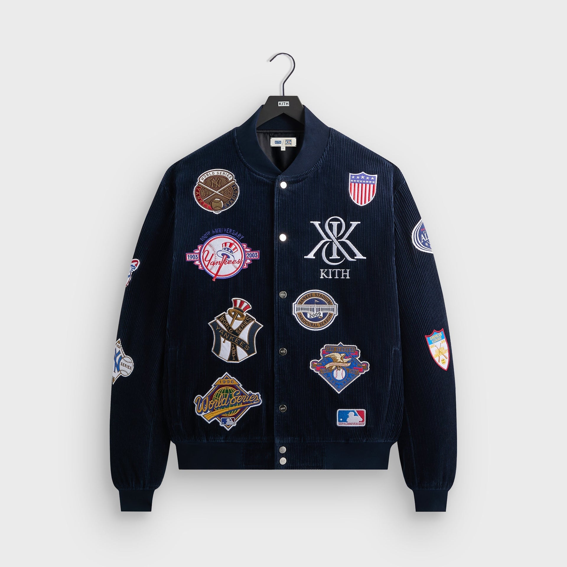 Kith for the New York Yankees Corduroy Avery Bomber Jacket - Nocturnal - PH