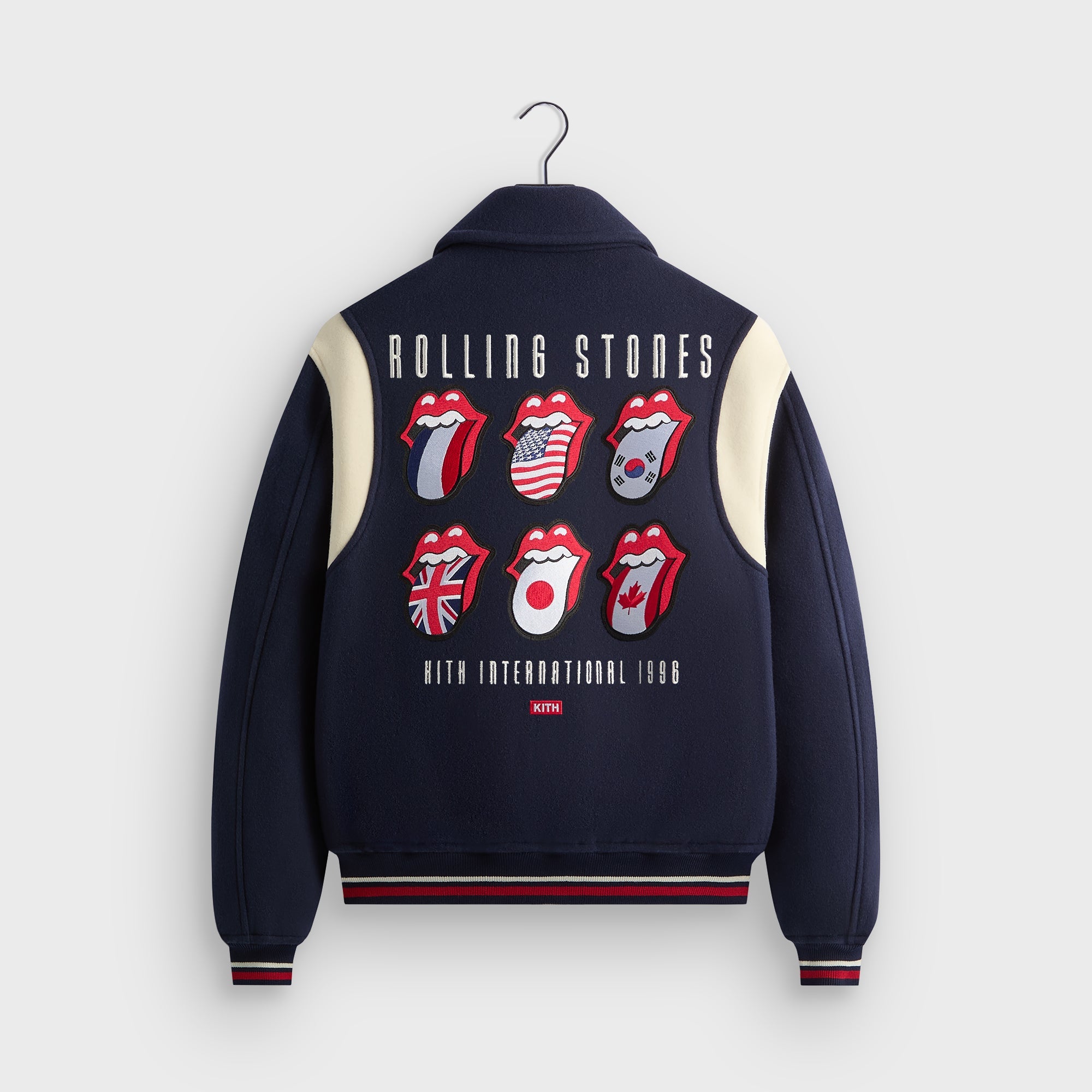 Kith for The Rolling Stones Wool Varsity Jacket - Nocturnal