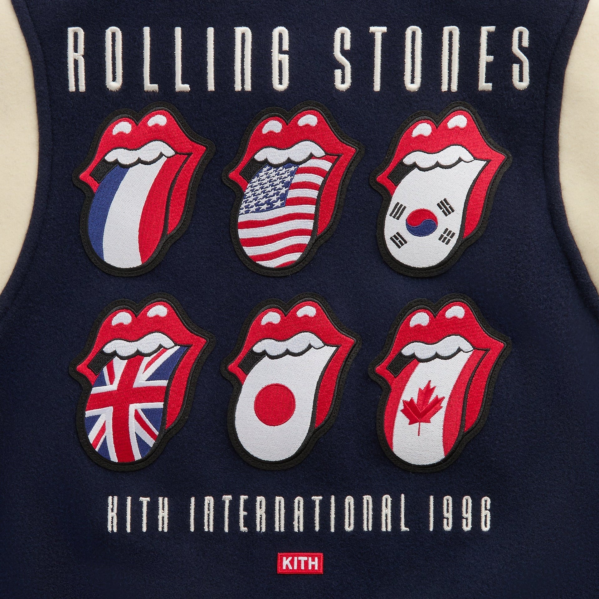 Kith for The Rolling Stones Wool Varsity Jacket - Nocturnal - PH