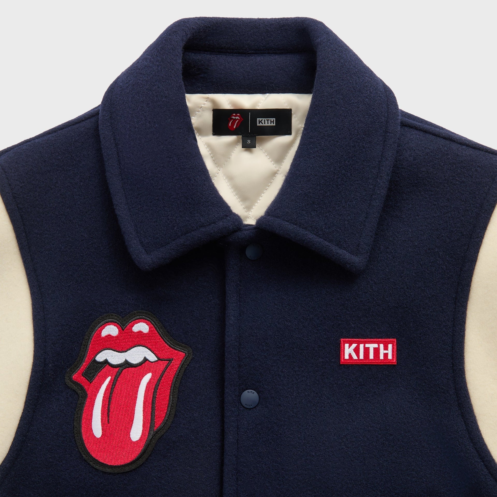 Kith for The Rolling Stones Wool Varsity Jacket - Nocturnal - PH