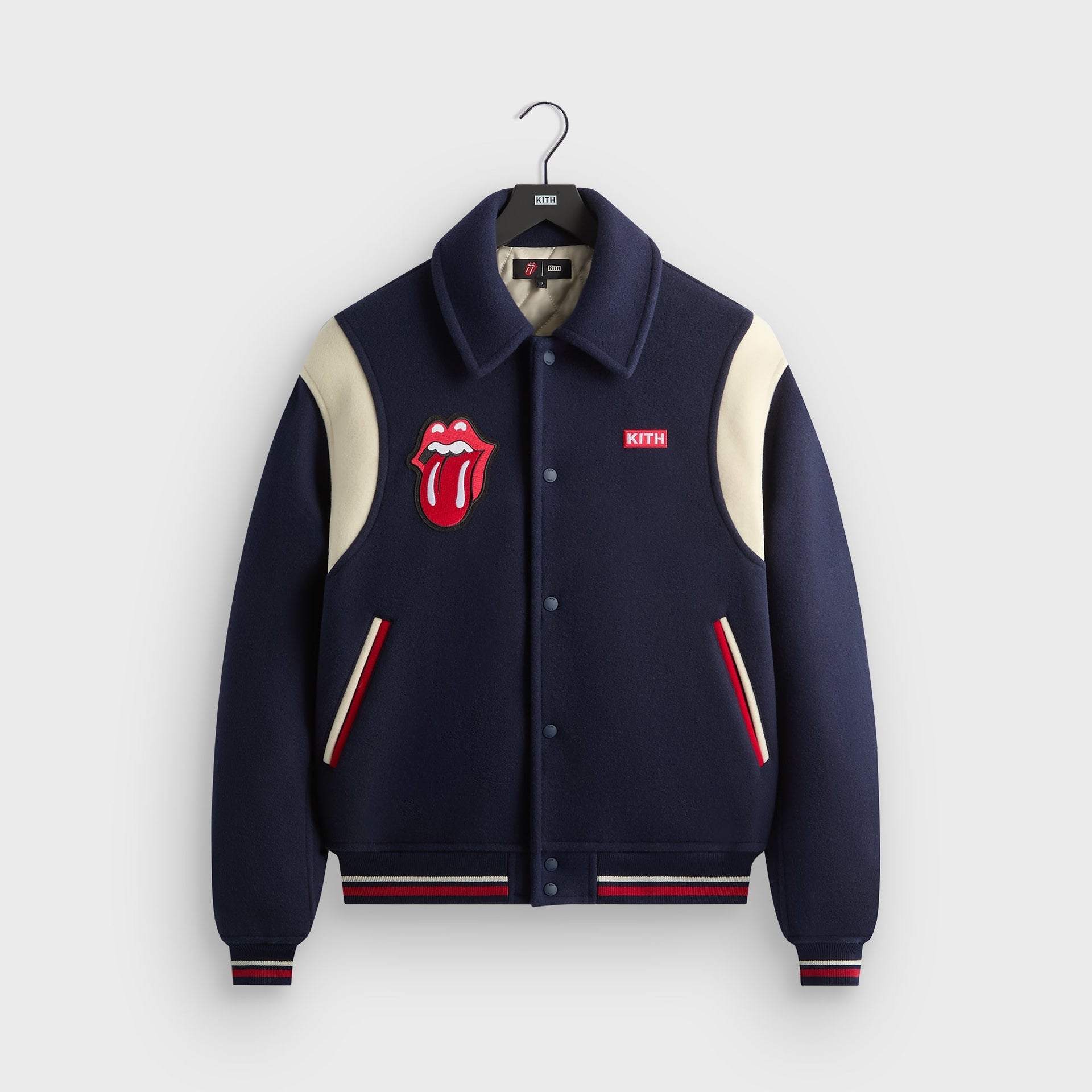 Kith for The Rolling Stones Wool Varsity Jacket - Nocturnal - PH