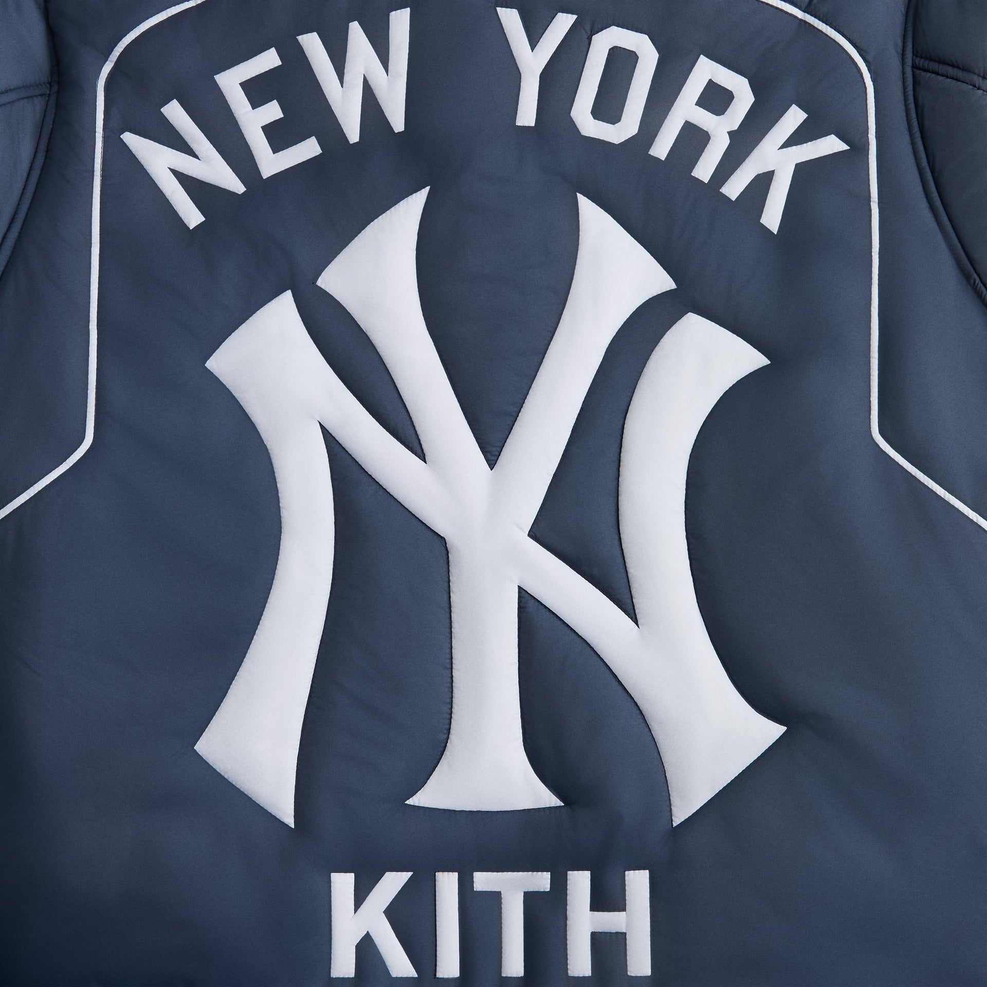 Kith for the New York Yankees Zip Brixton Puffed Shirt Jacket - Nocturnal - PH