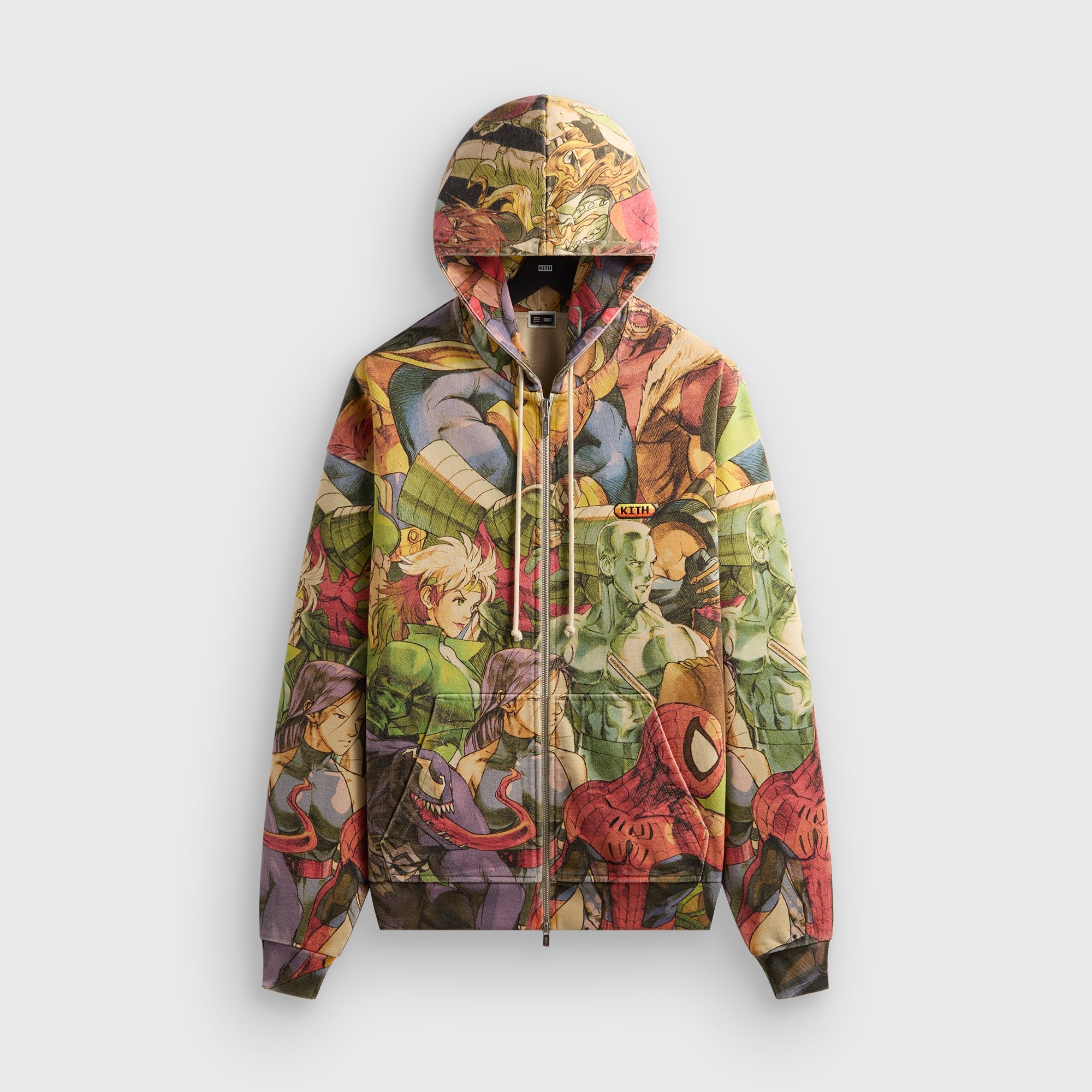 Marvel Kith Nelson Hoodie Mサイズ Marvel vs. Capcom | Kith New Age of Heroes Nelson Full Zip Hoodie - Ve
