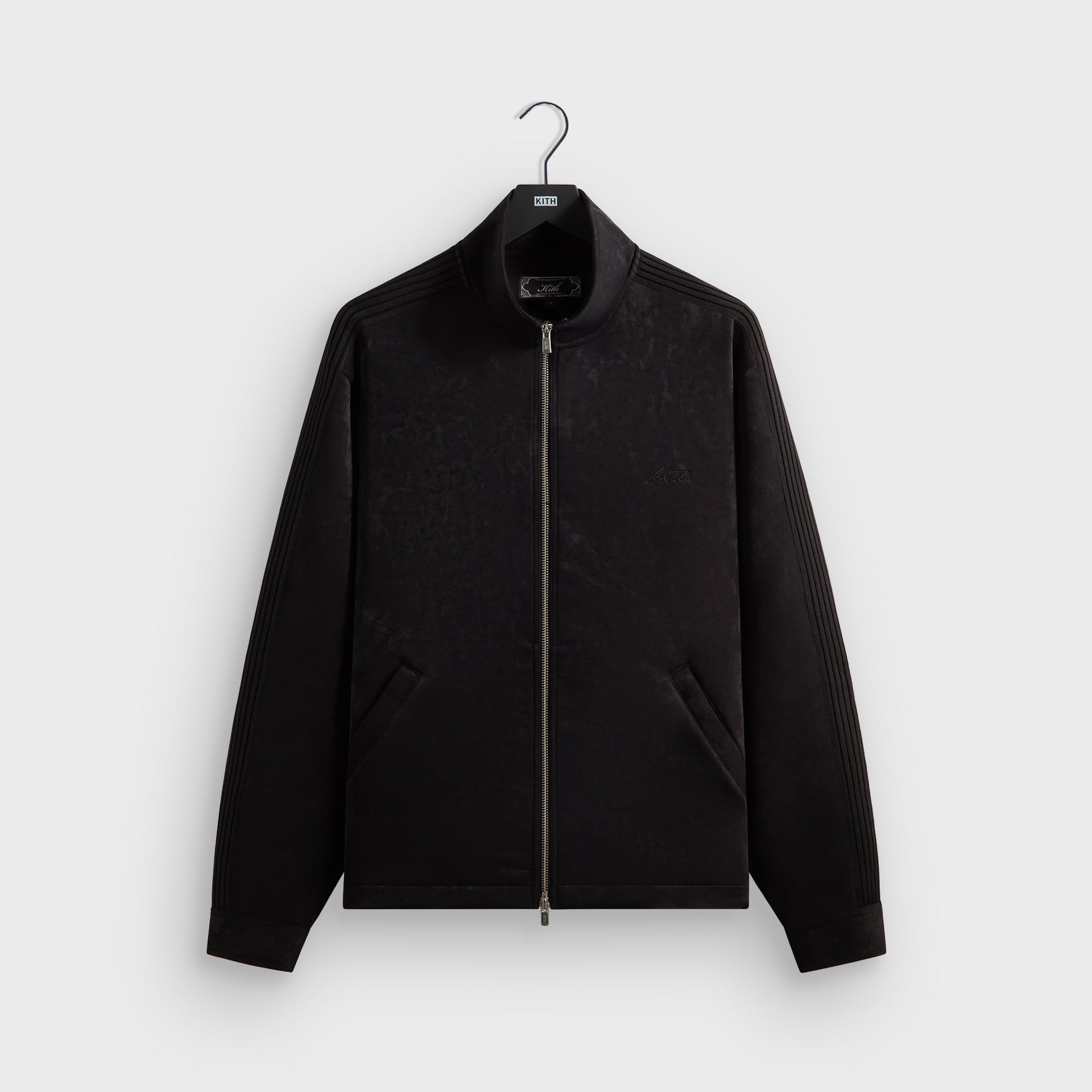 Kith Sueded Scuba Connor Track Jacket - Black - PH