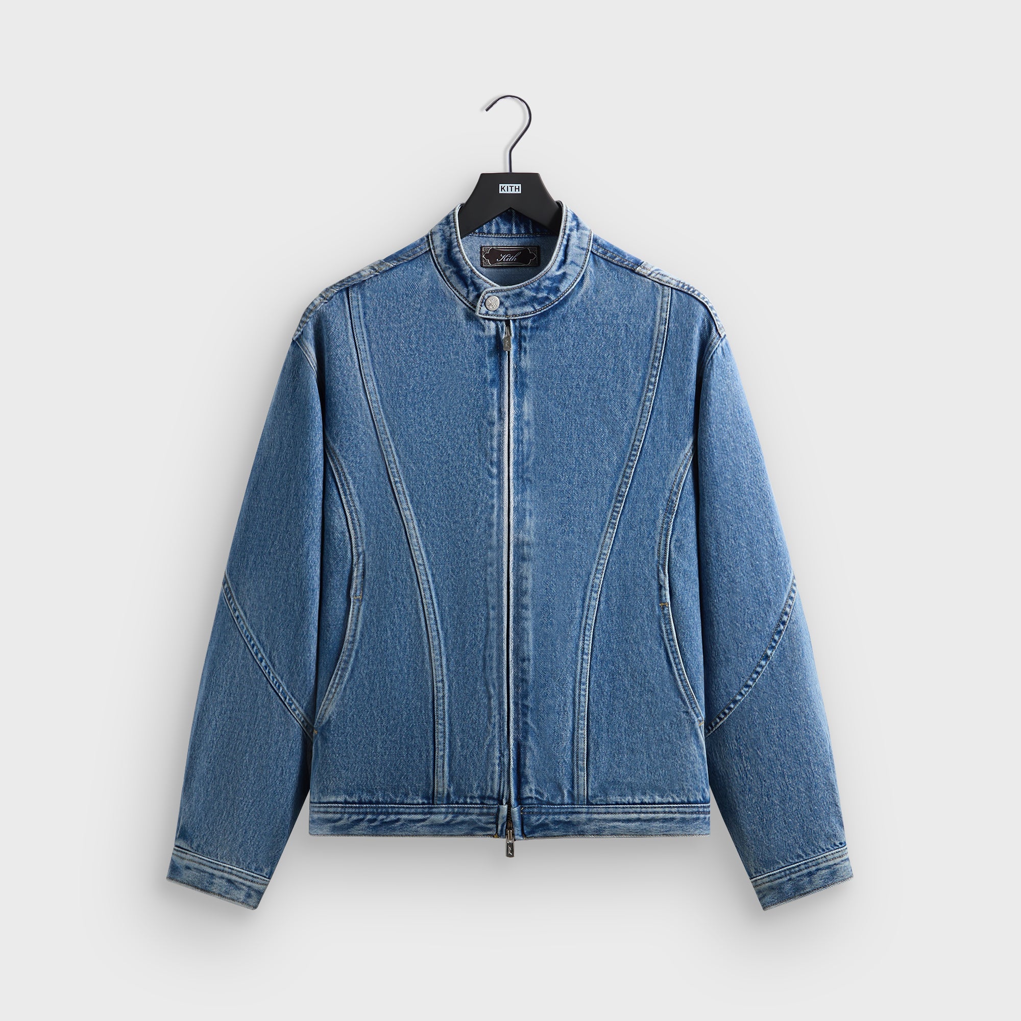 Kith Denim Adrien Moto Jacket - Mid Indigo – Kith Japan