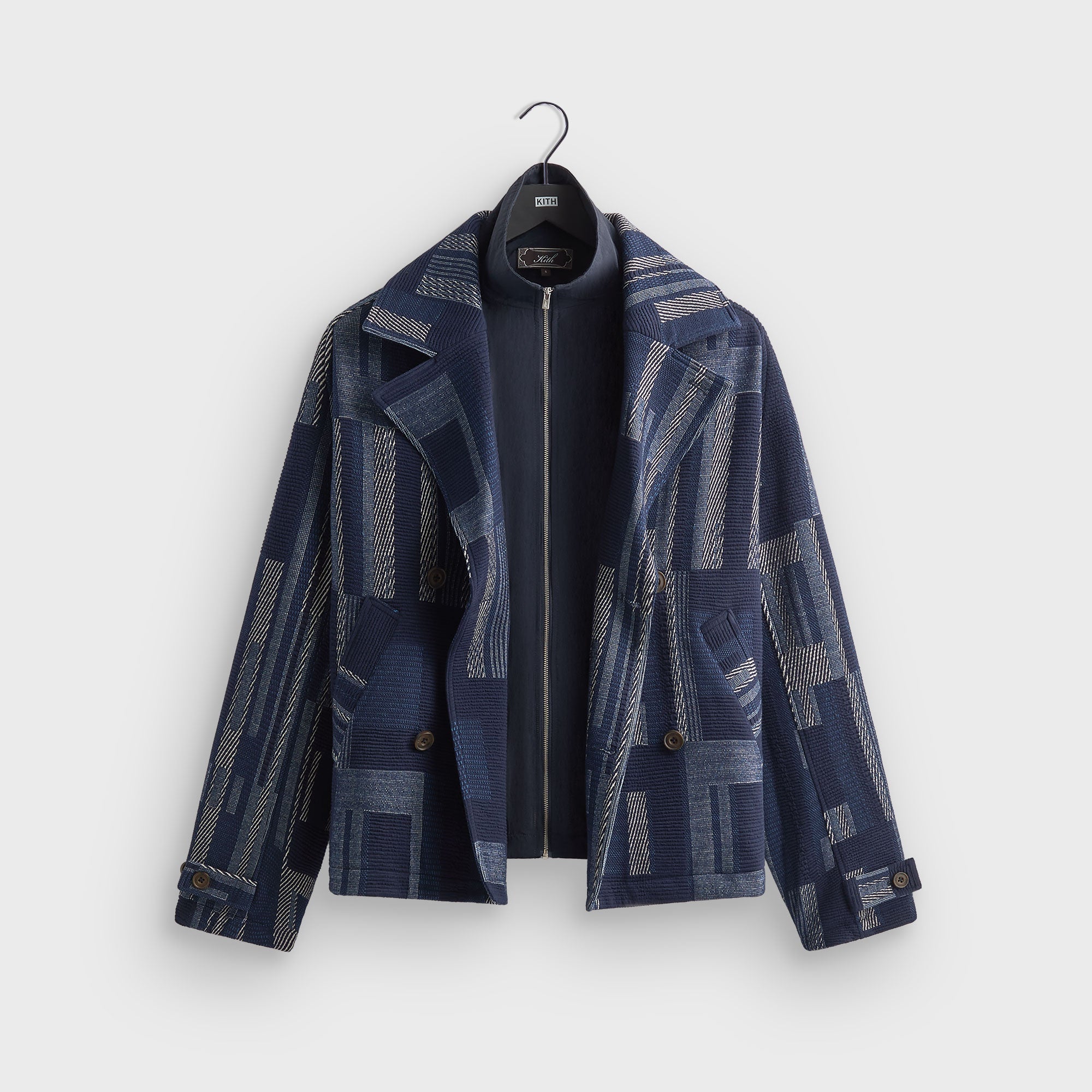 nok　Kith グラデーション チェスターコート L Kith Everett Cropped Moto Trench - Nocturnal
