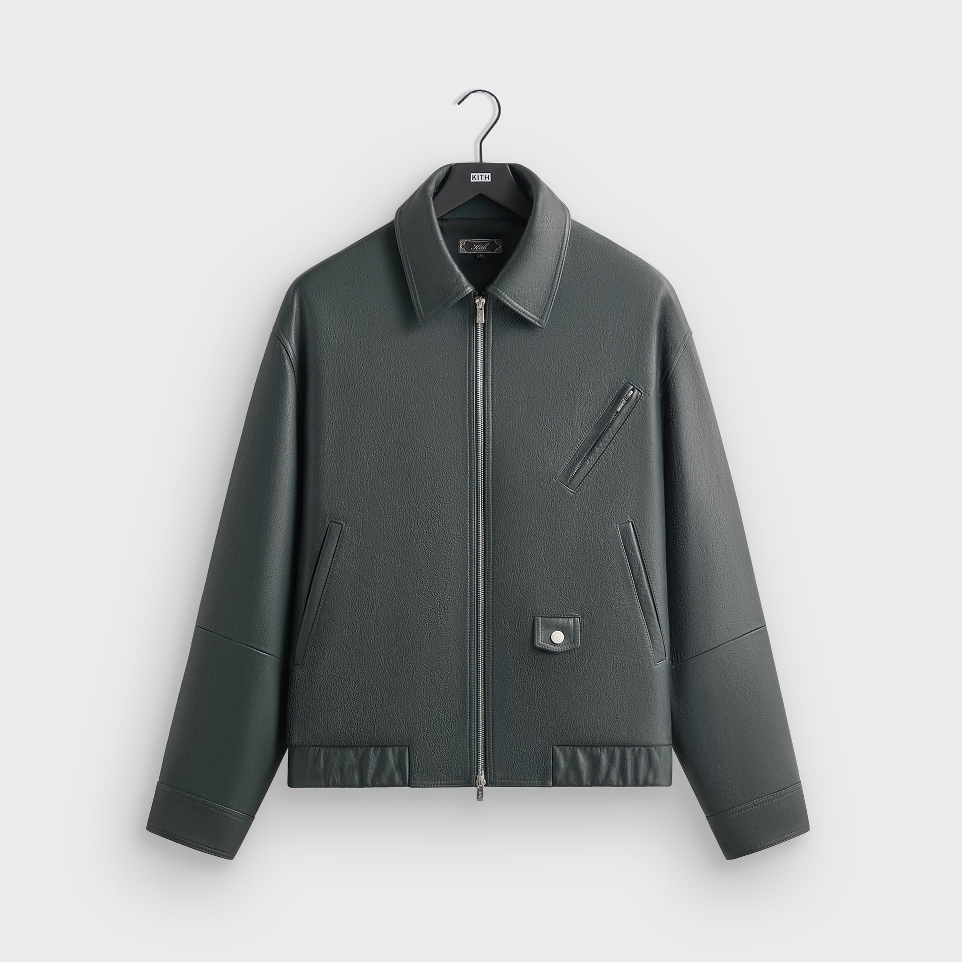 Kith Pebbled Leather Jett Blouson Jacket - Stadium - PH