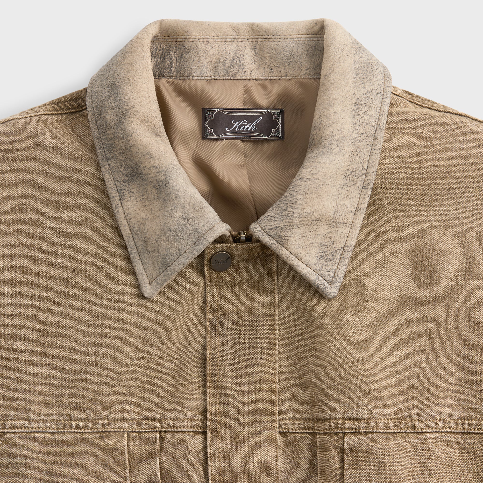 KITH ベージュ タオル生地セットアップ Kith Washed Canvas Ariel Blouson Jacket - Sandalwood