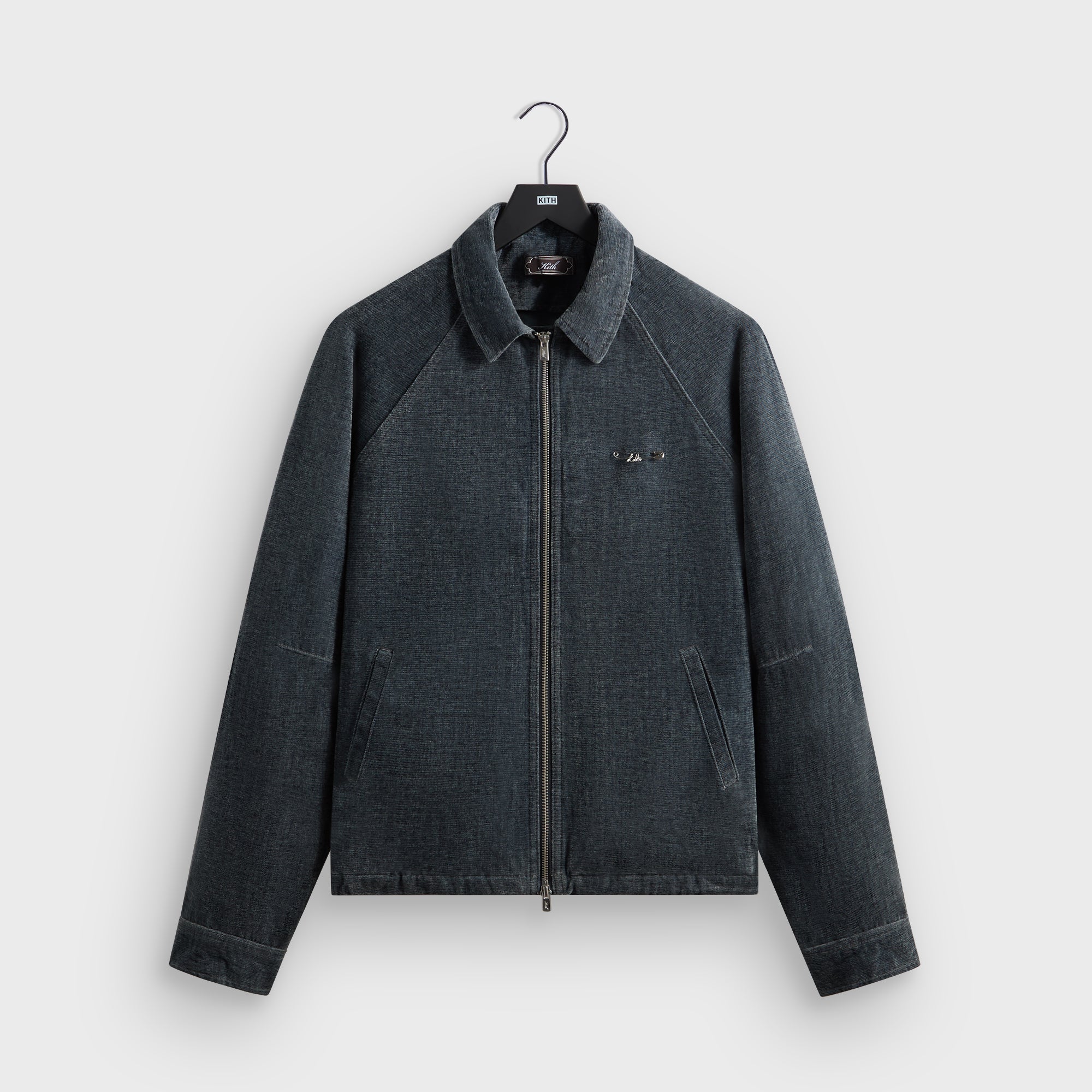 Kith Indigo Velour Efron Blouson Jacket - Placid – Kith Japan