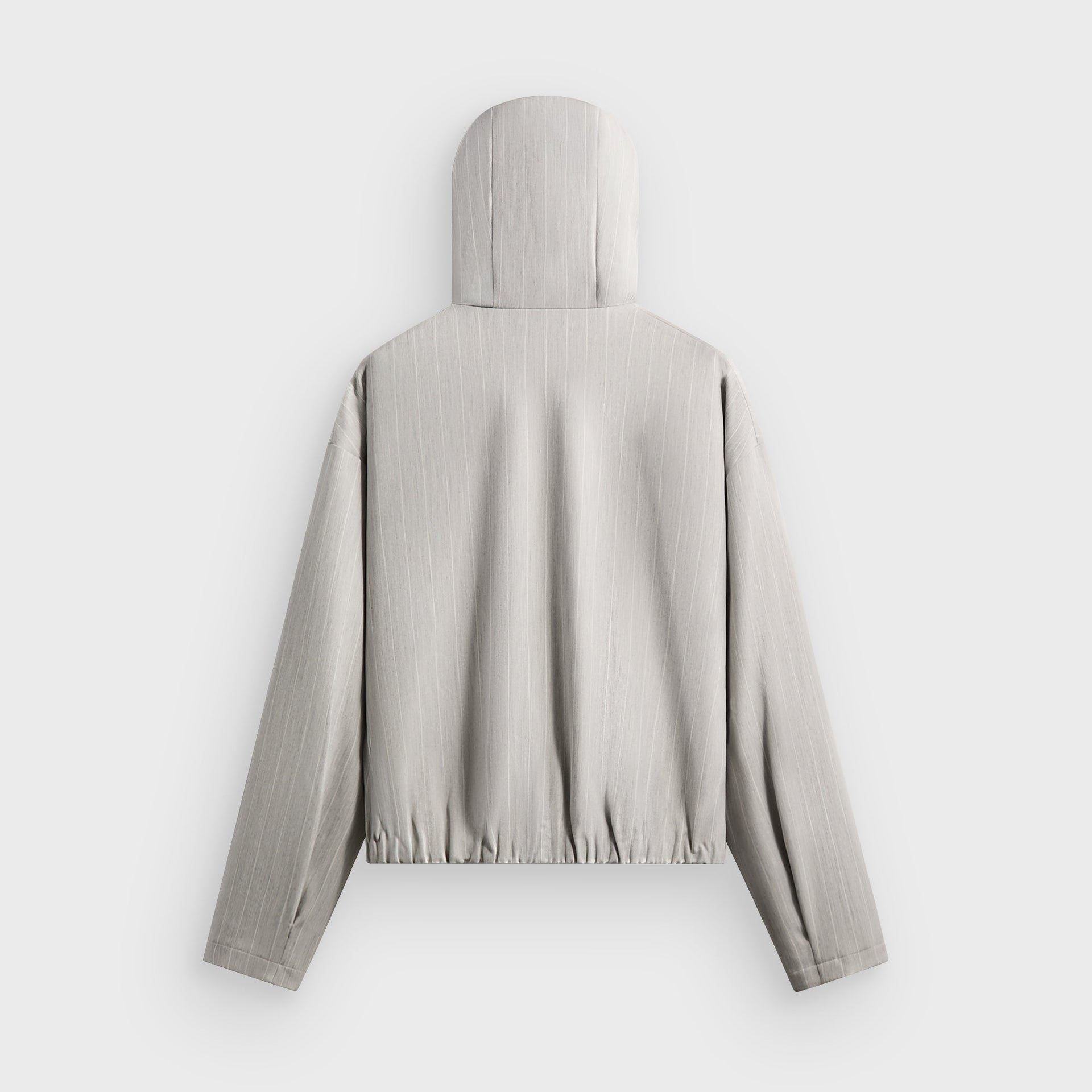 Kith Pinstripe Matteo Zip Up Hoodie - Light Heather Grey - PH