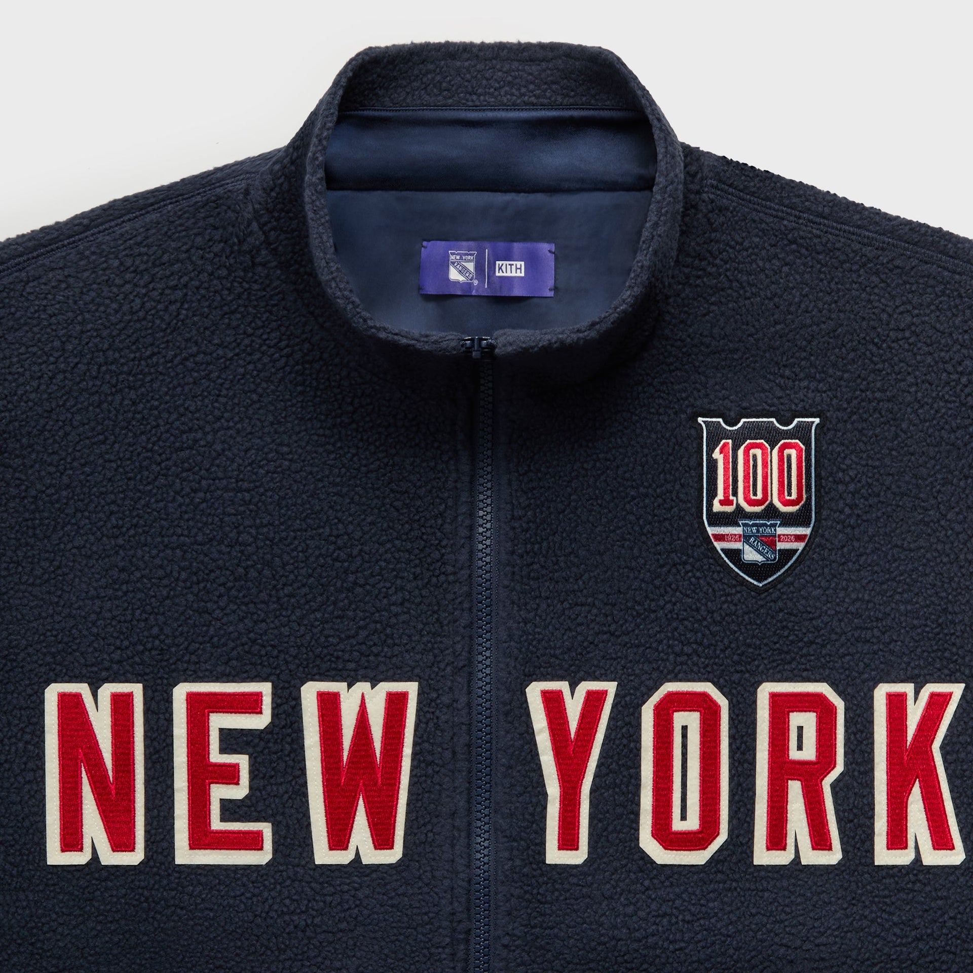 Kith for the New York Rangers Pinehurst Sherpa Jacket - Nocturnal