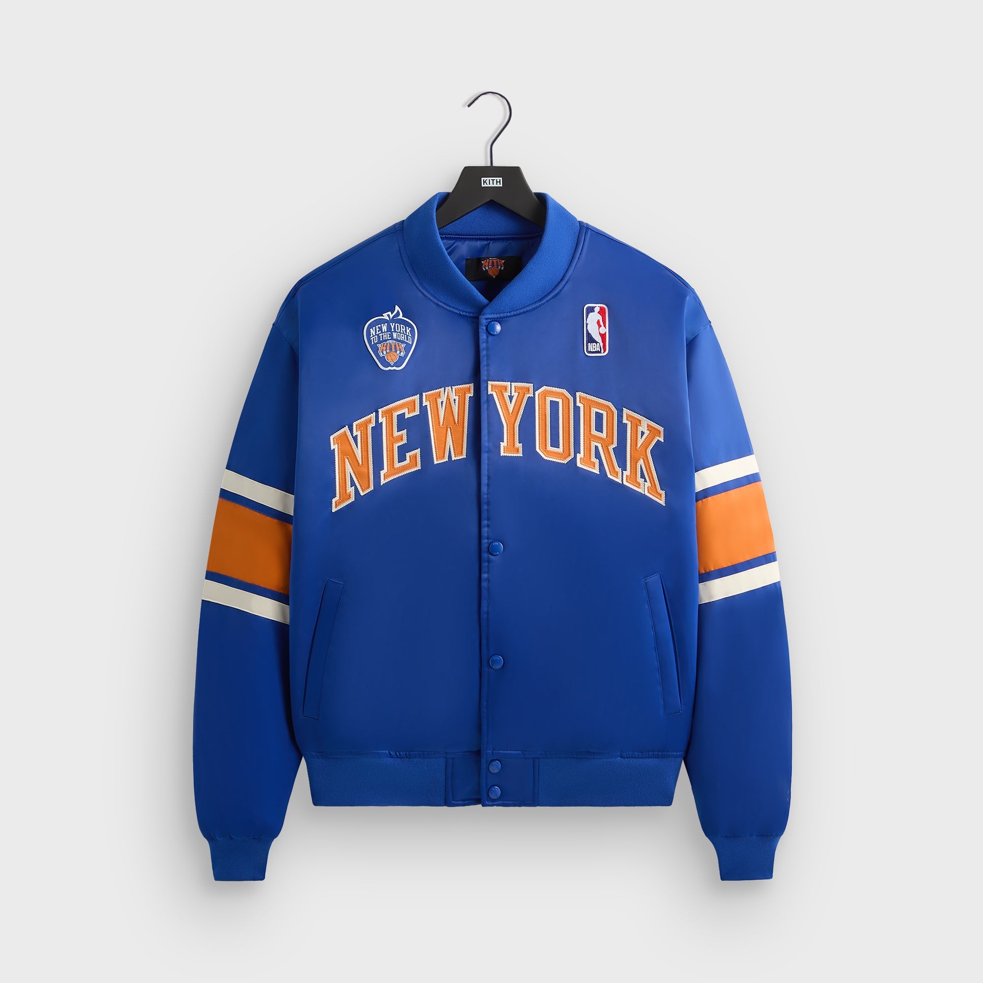 Kith for the New York Knicks Patrick Ewing Classic Satin Bomber Jacket