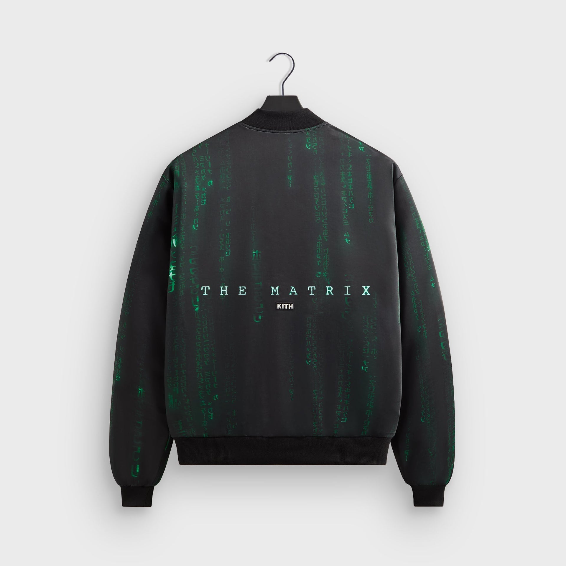 Kith for The Matrix Vance Satin Bomber Jacket - Black