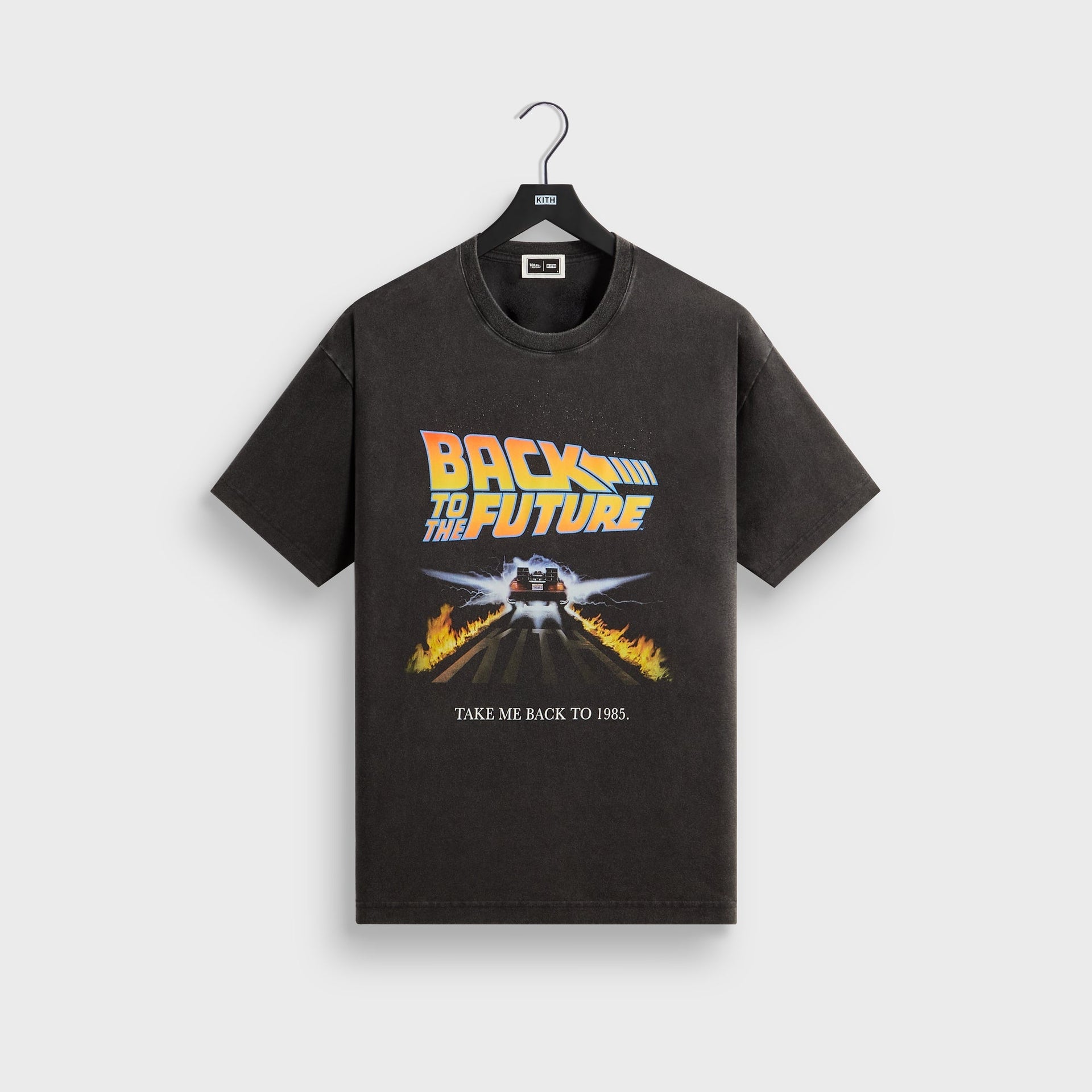 Kith for Back to the Future Back to 1985 Vintage Tee - Black - PH