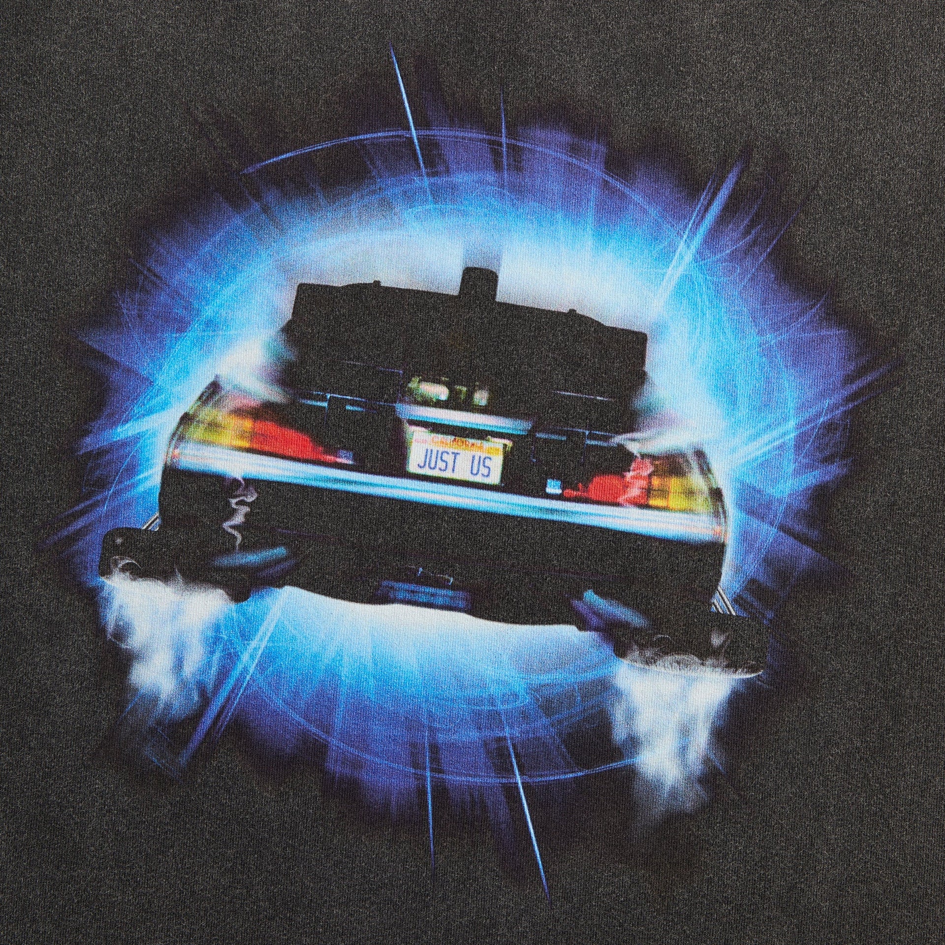 Kith for Back to the Future DeLorean Front Back Vintage Tee - Black - PH