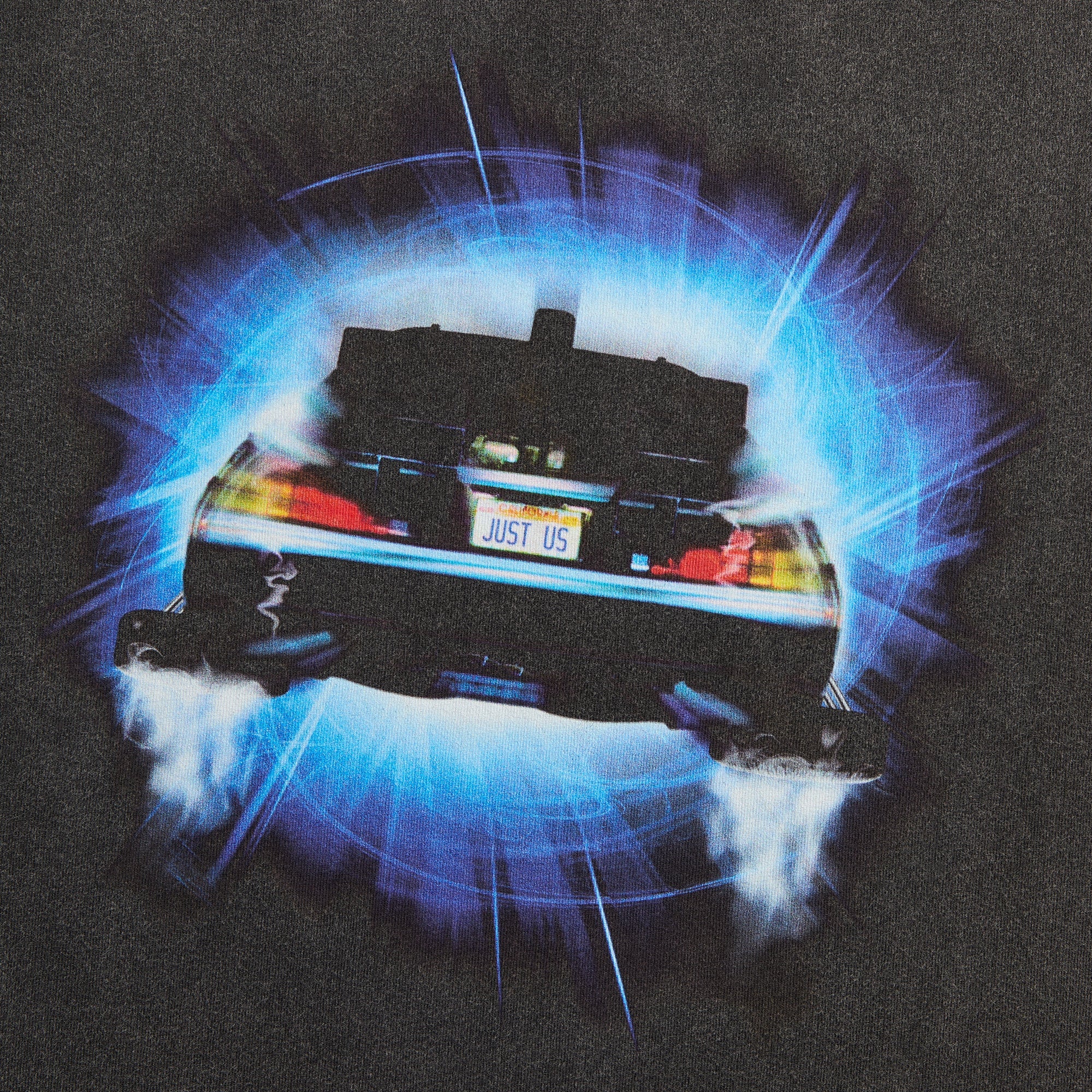 Kith for Back to the Future DeLorean Front Back Vintage Tee - Black