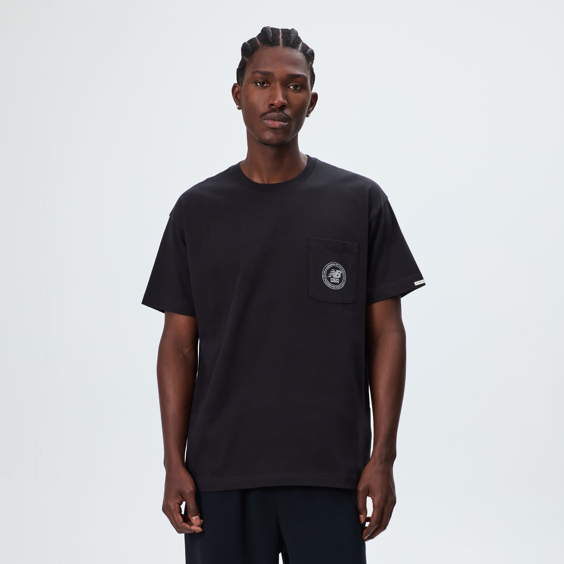 Kith & New Balance Crest Pocket Tee - Black - PH