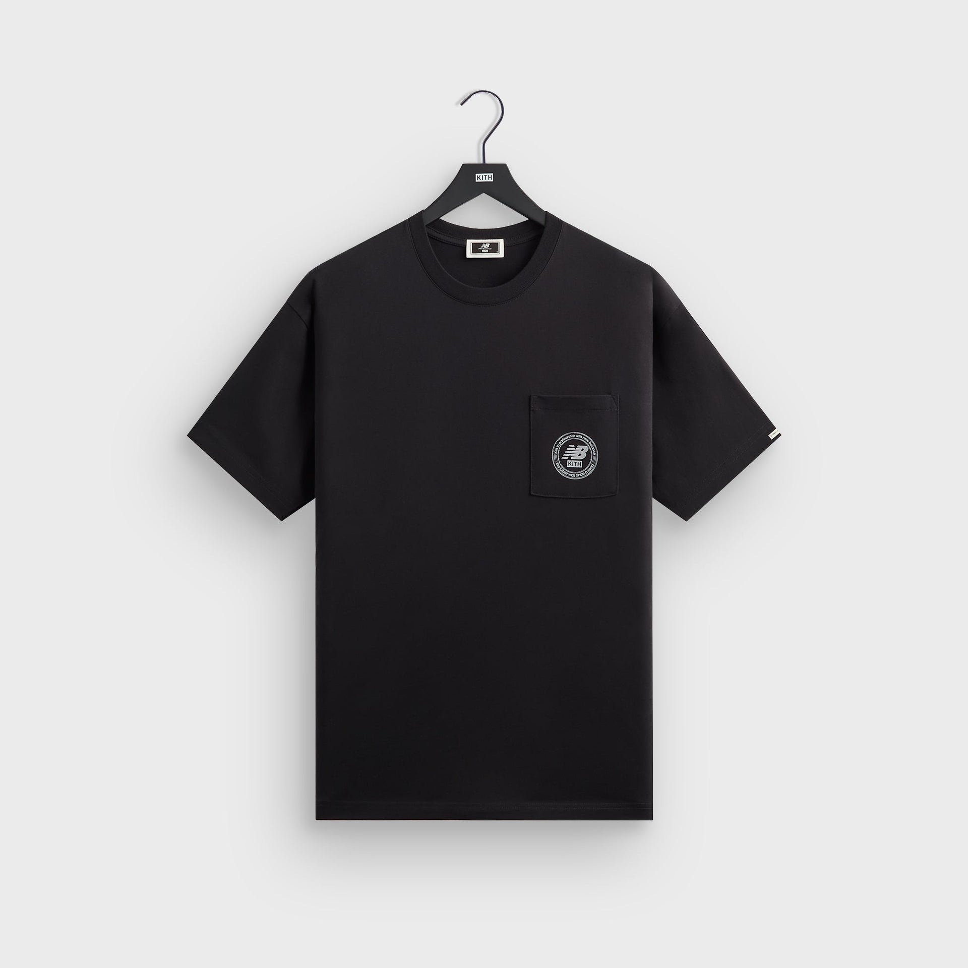 Kith & New Balance Crest Pocket Tee - Black - PH