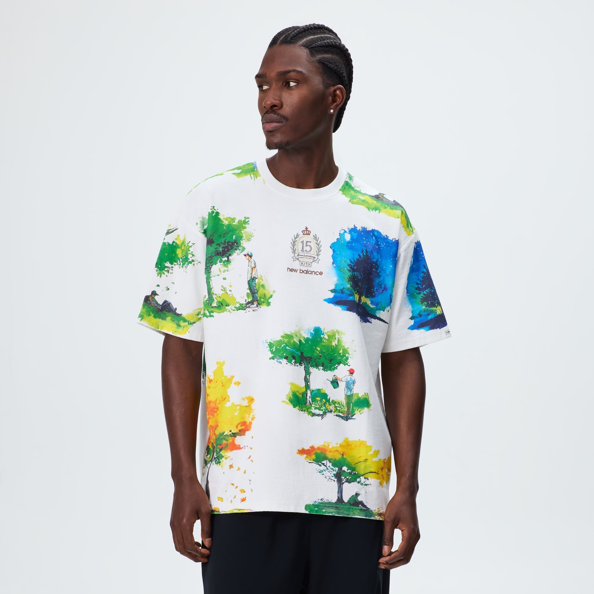 トップス Kith&New Balance Watercolor Quinn Tee S Kith & New Balance Watercolor Quinn Tee - White