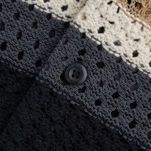 Kith Thompson Crochet Buttondown - Black