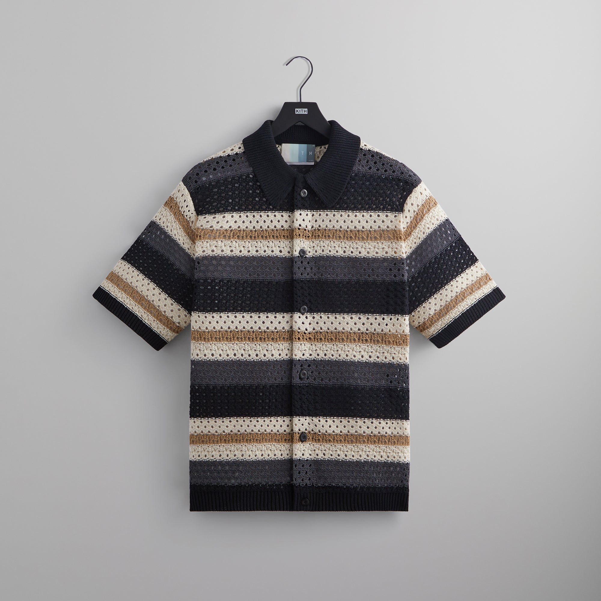 Kith Thompson Crochet Buttondown - Black