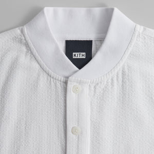 Kith Seersucker Pearson Henley Pullover - White