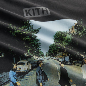 Kith for The Beatles Abbey Road Vintage Tee - Black