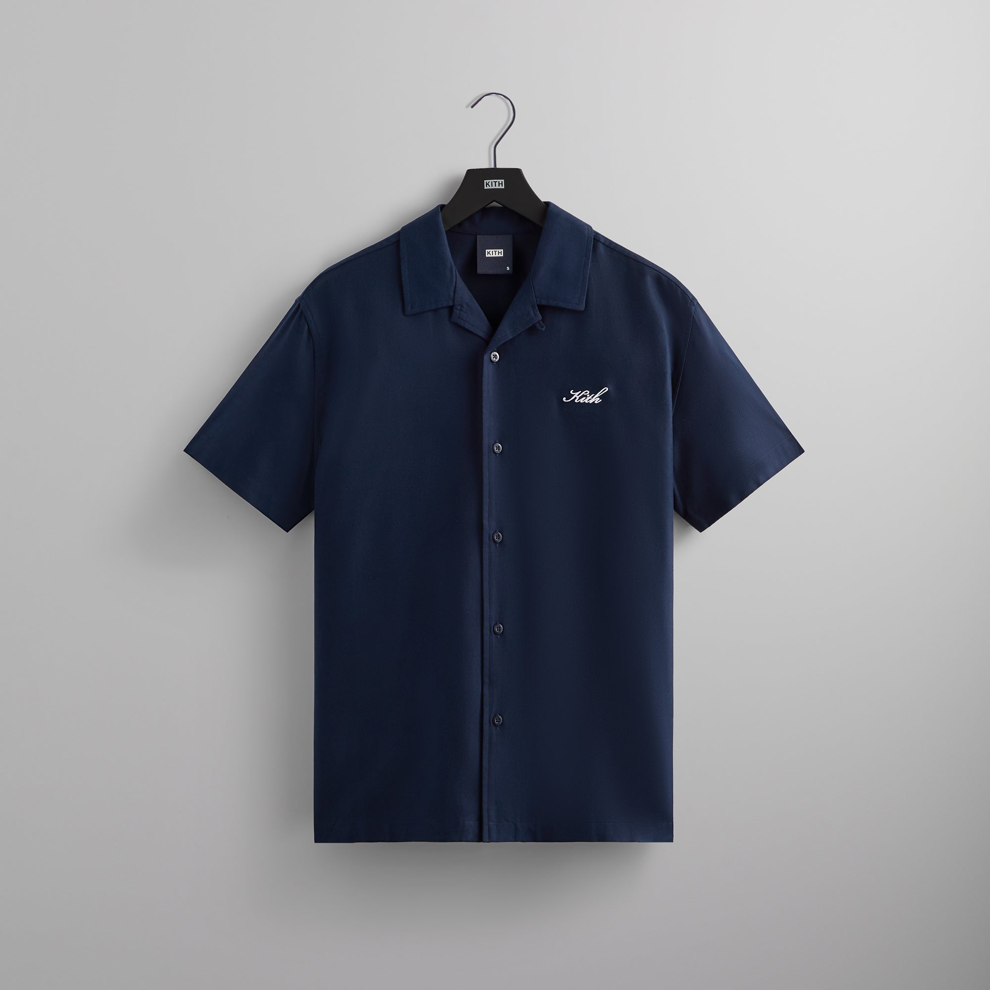 Kith Silk Cotton Thompson Camp Collar Shirt - Nocturnal