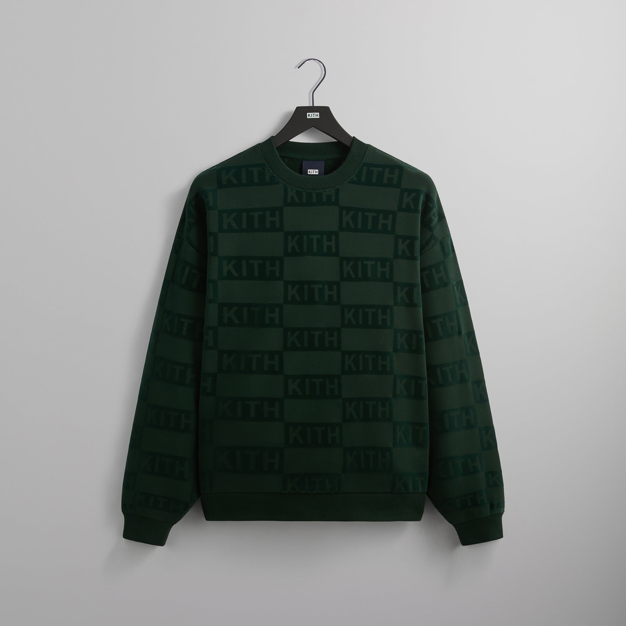 Kith Flocked Monogram Nelson Crewneck - Stadium