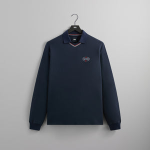 UrlfreezeShops Long Sleeve Tap In Polo - Nocturnal
