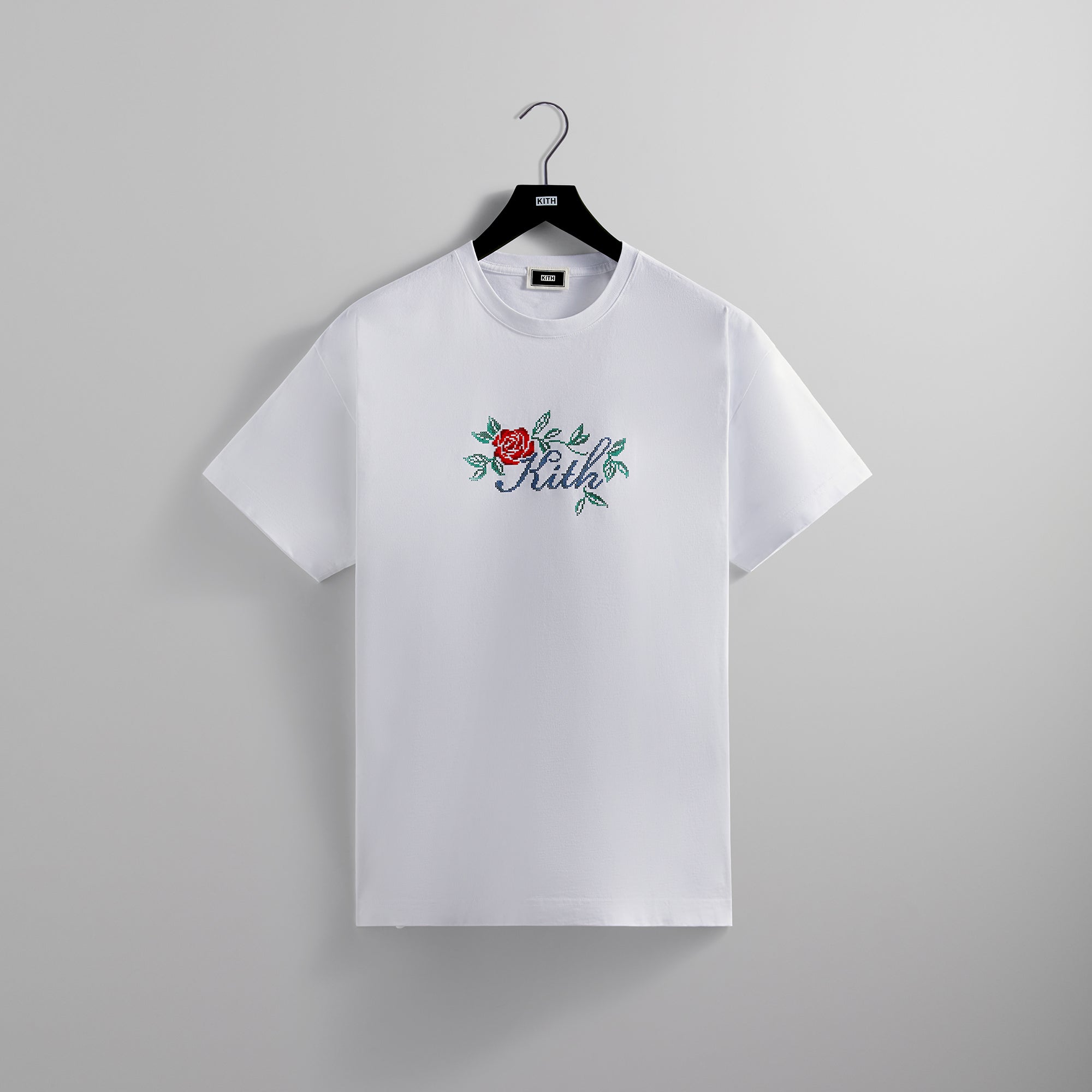 Kith Script Needlepoint Tee - White